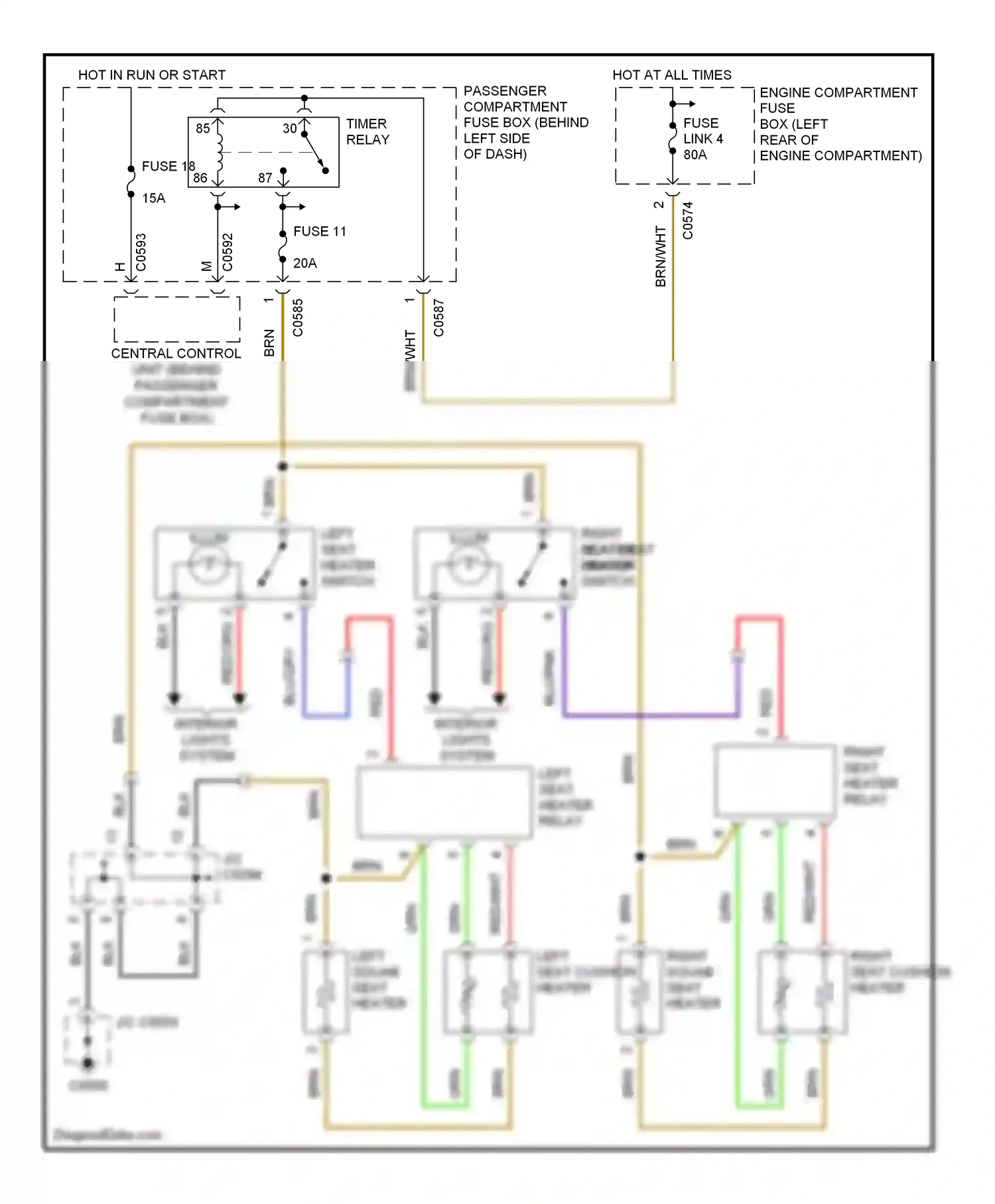 Wiring diagram central control unit for Land Rover Freelander I facelift (2003-2006) (12 of 36)