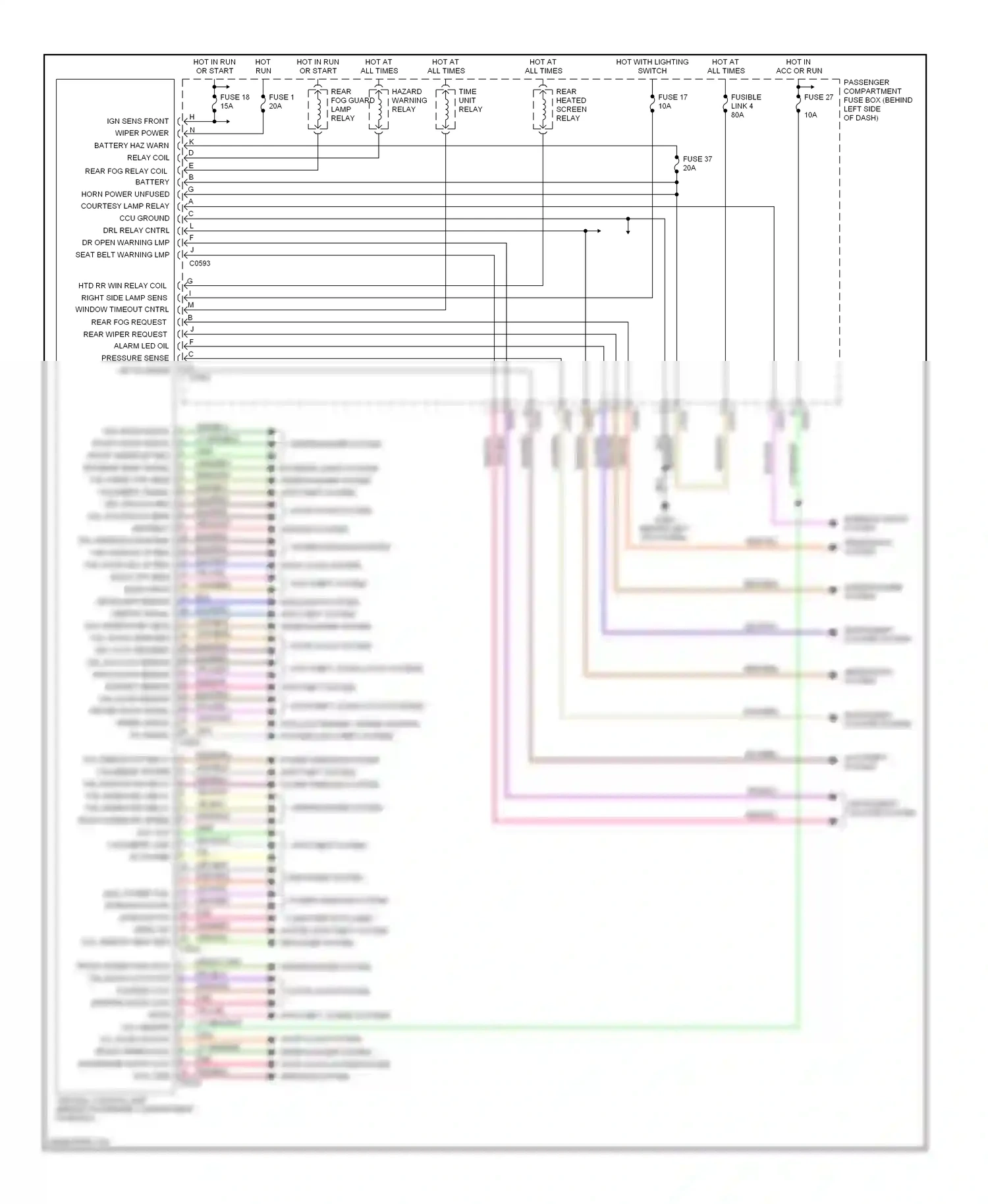 Wiring diagram computer data lines system anti-theft system defogger system for Land Rover Freelander I facelift (2003-2006) (1 of 1)