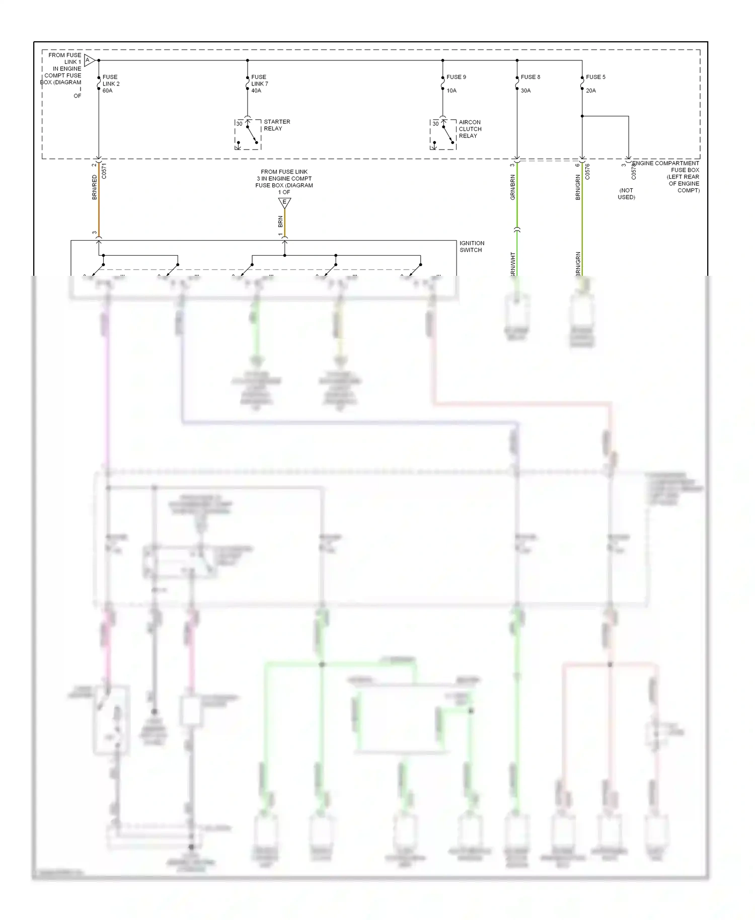Wiring diagram engine control module for Land Rover Freelander I facelift (2003-2006) (13 of 15)