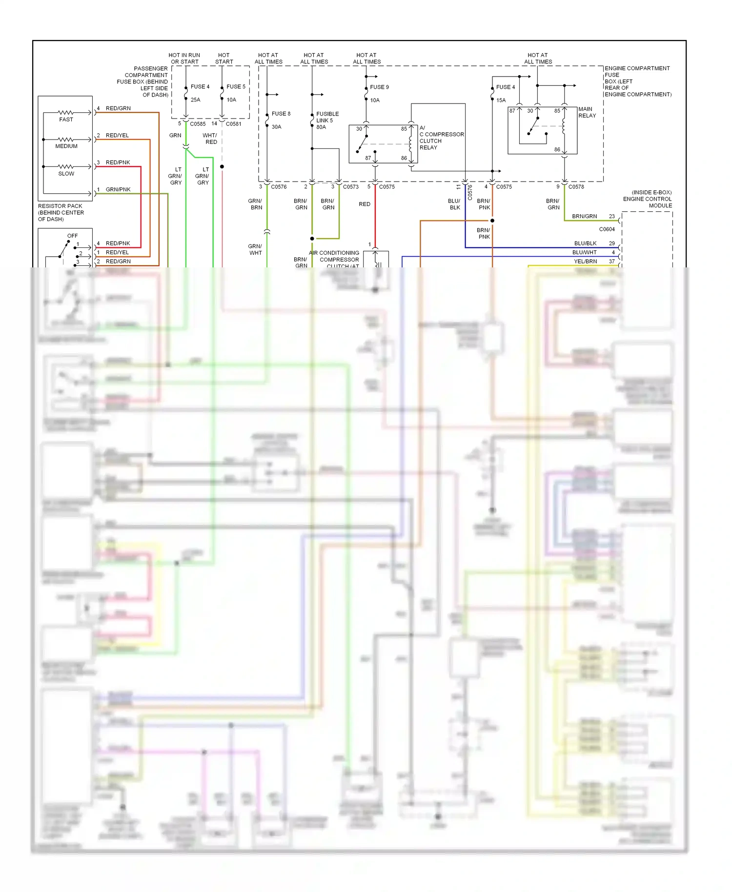Wiring diagram micro switch for Land Rover Freelander I facelift (2003-2006) (1 of 1)