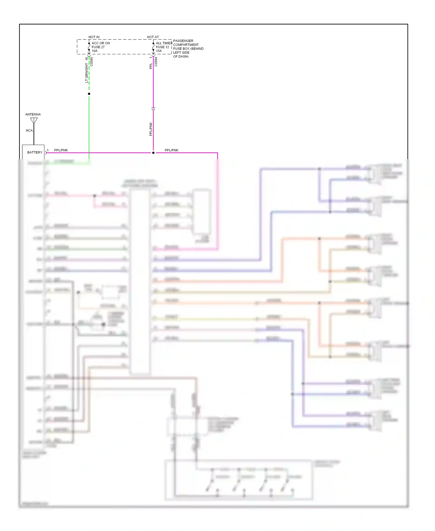 Wiring diagram vss input for Land Rover Freelander I facelift (2003-2006) (3 of 7)
