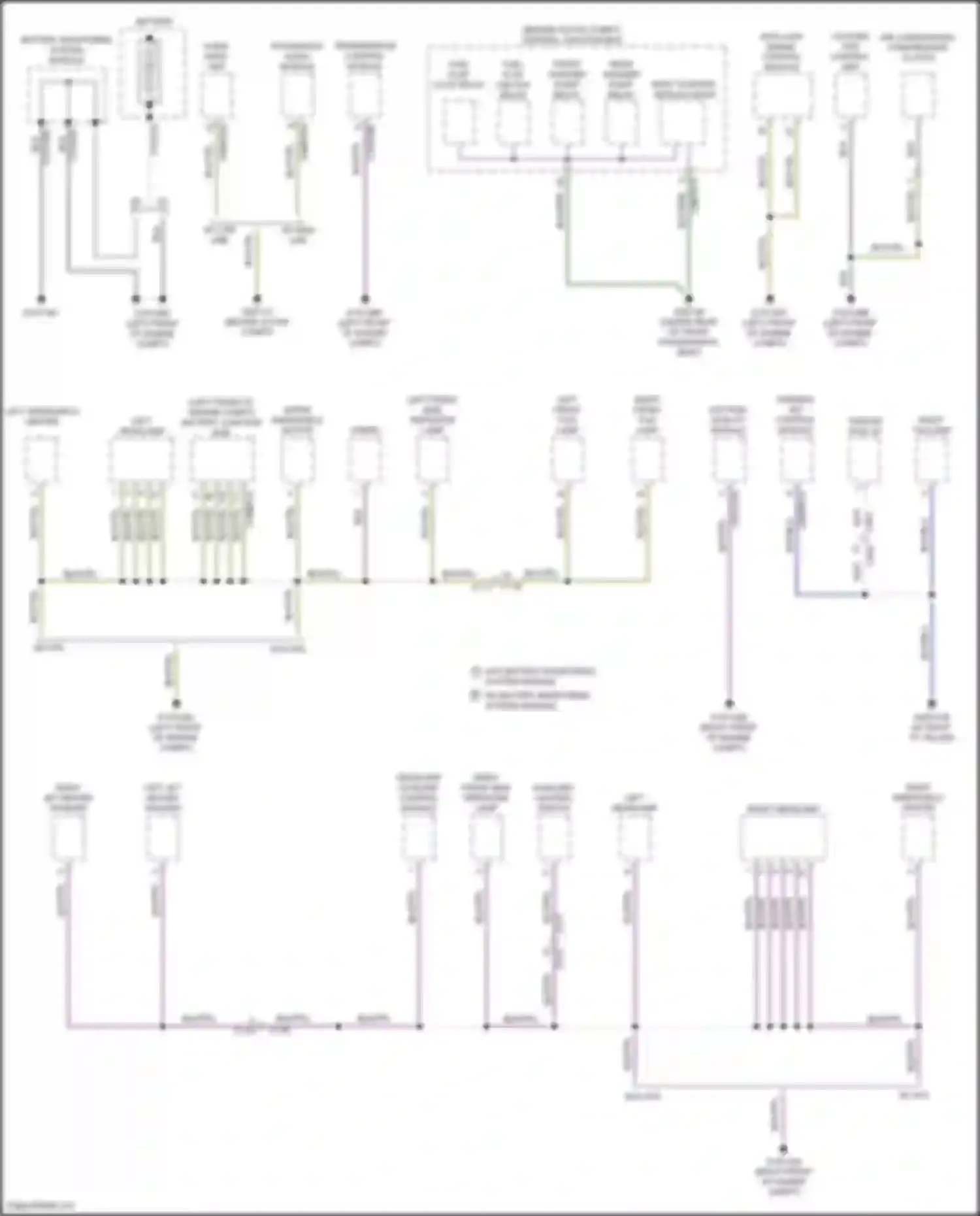 Freelander Land Rover II facelift 2 (2012-2014): Ground distribution circuit (1 of 5)