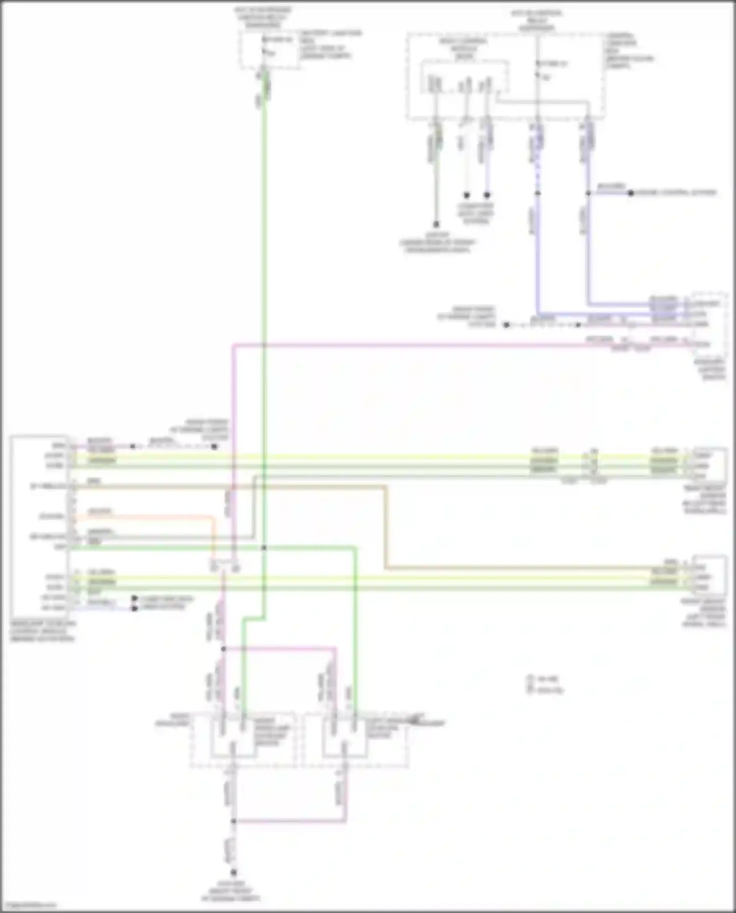 Freelander Land Rover II facelift 2 (2012-2014): Headlamps leveling circuit