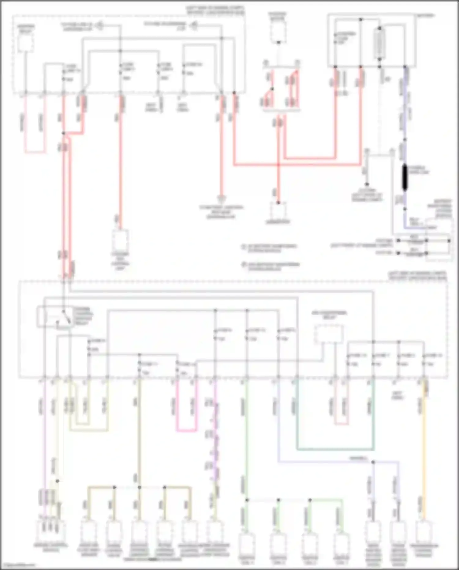 Freelander Land Rover II facelift 2 (2012-2014): Power distribution circuit (1 of 7)