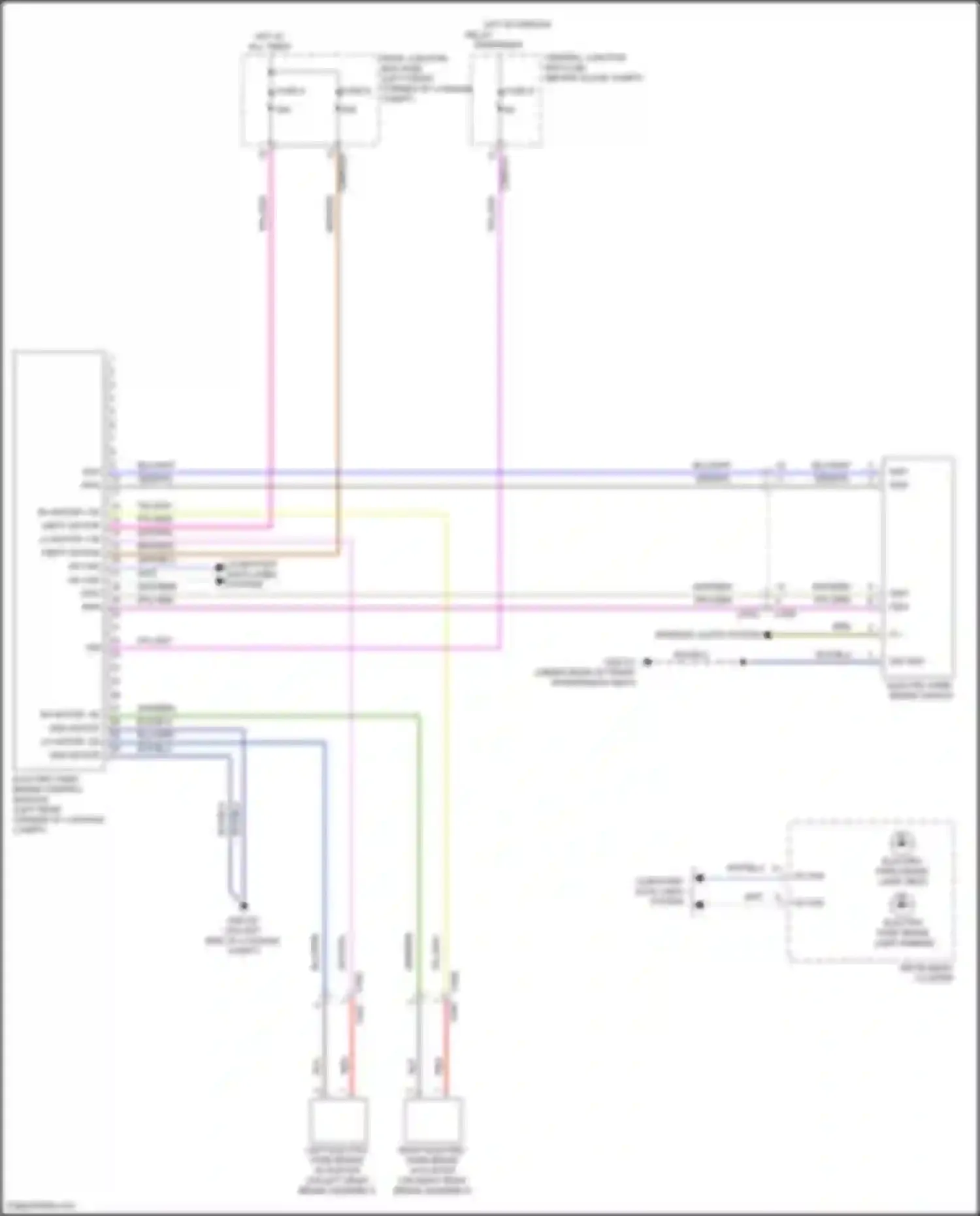 Freelander Land Rover II facelift 2 (2012-2014): Park brake release circuit