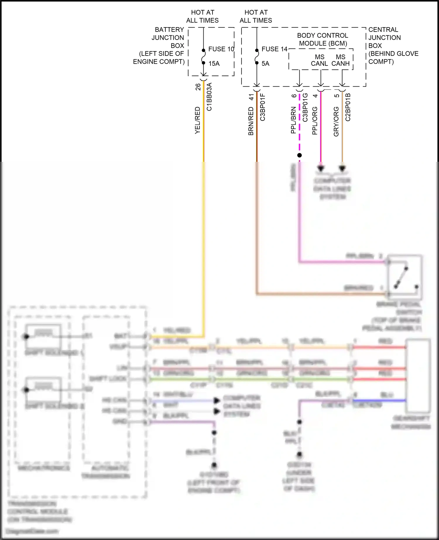 Wiring diagram blu for Land Rover Freelander II facelift 2 (2012-2014) (10 of 31)