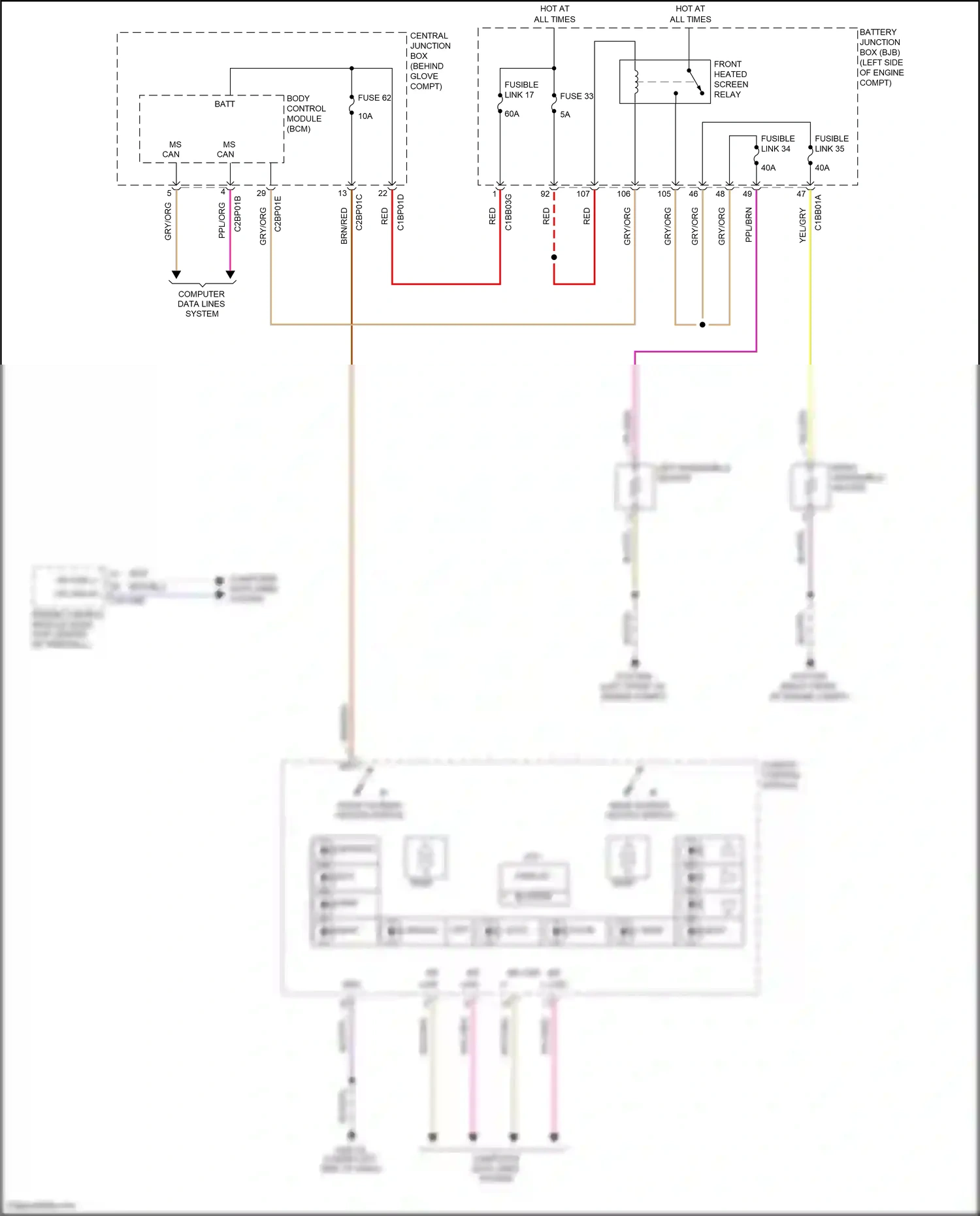 Wiring diagram computer data lines system for Land Rover Freelander II facelift 2 (2012-2014) (34 of 53)