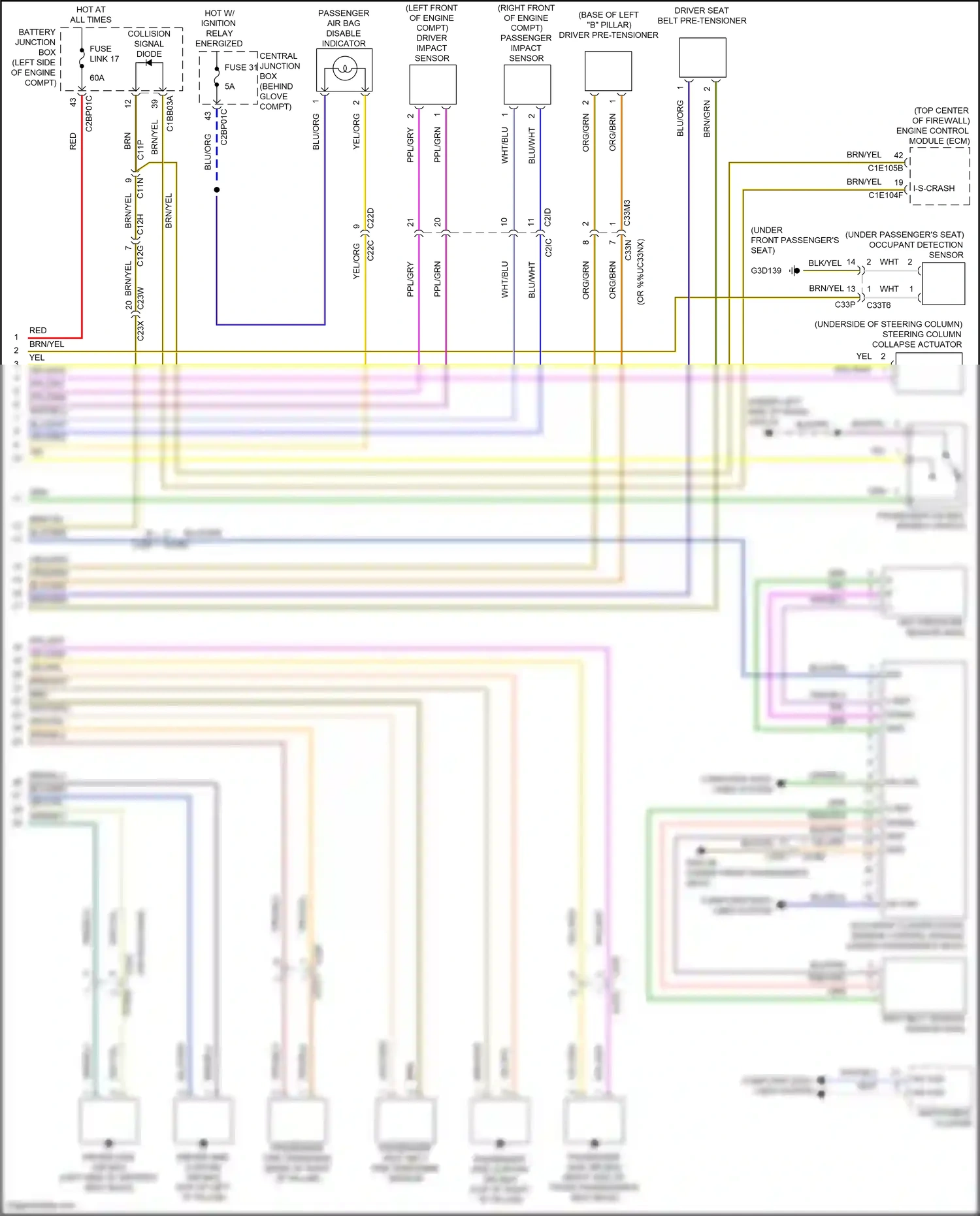 Wiring diagram org/blu for Land Rover Freelander II facelift 2 (2012-2014) (4 of 6)