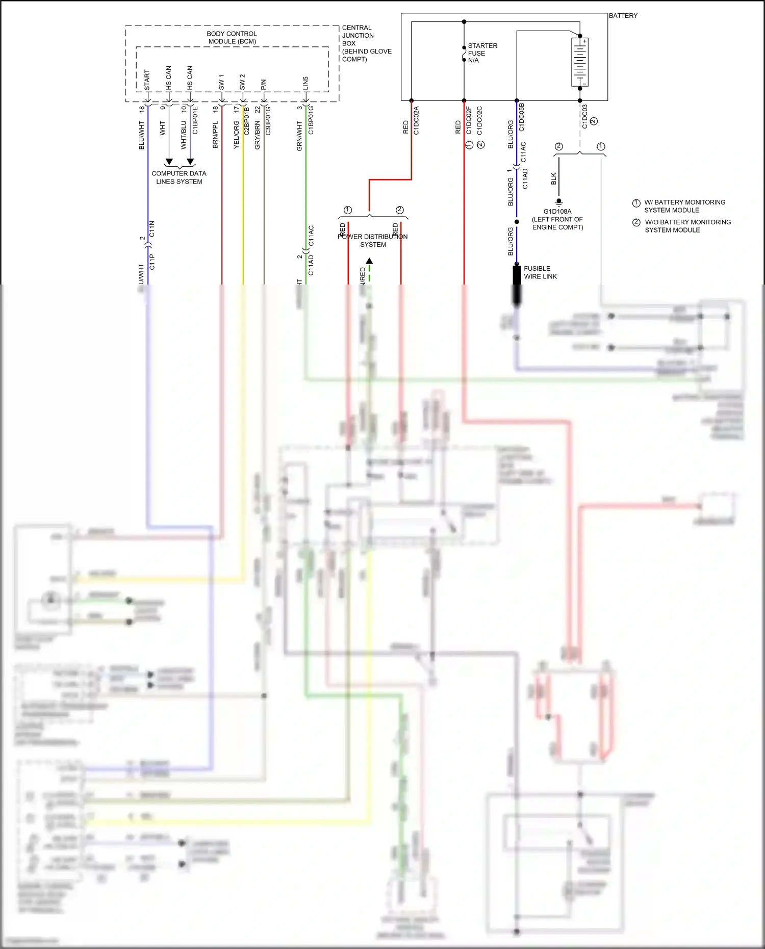Wiring diagram voltage quality module for Land Rover Freelander II facelift 2 (2012-2014) (3 of 3)