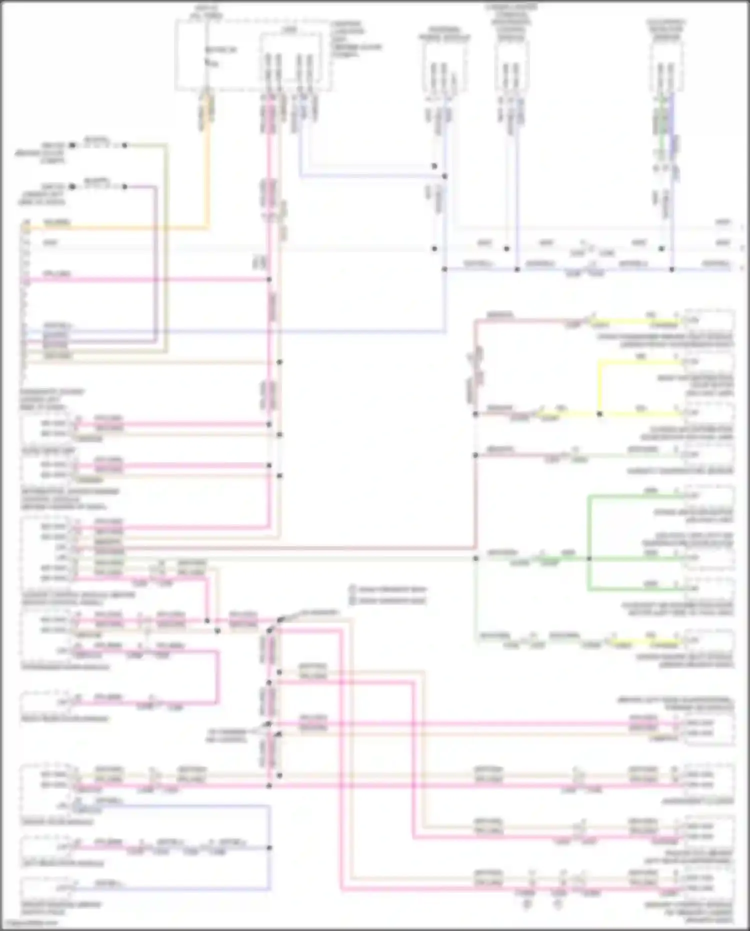 Freelander Land Rover II facelift (2010-2012): Diagnostic socket circuit (1 of 2)