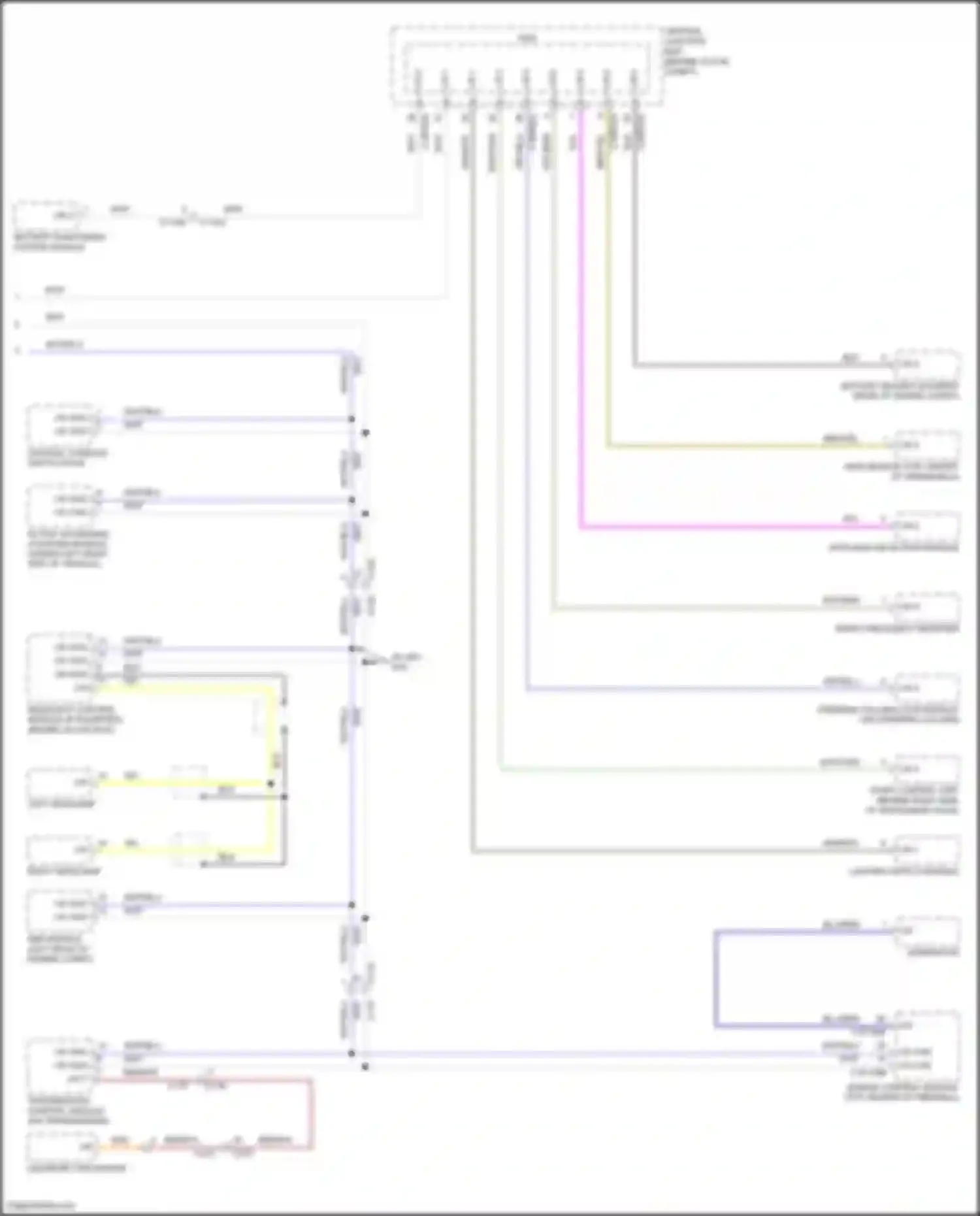 Freelander Land Rover II facelift (2010-2012): Diagnostic socket circuit (2 of 2)