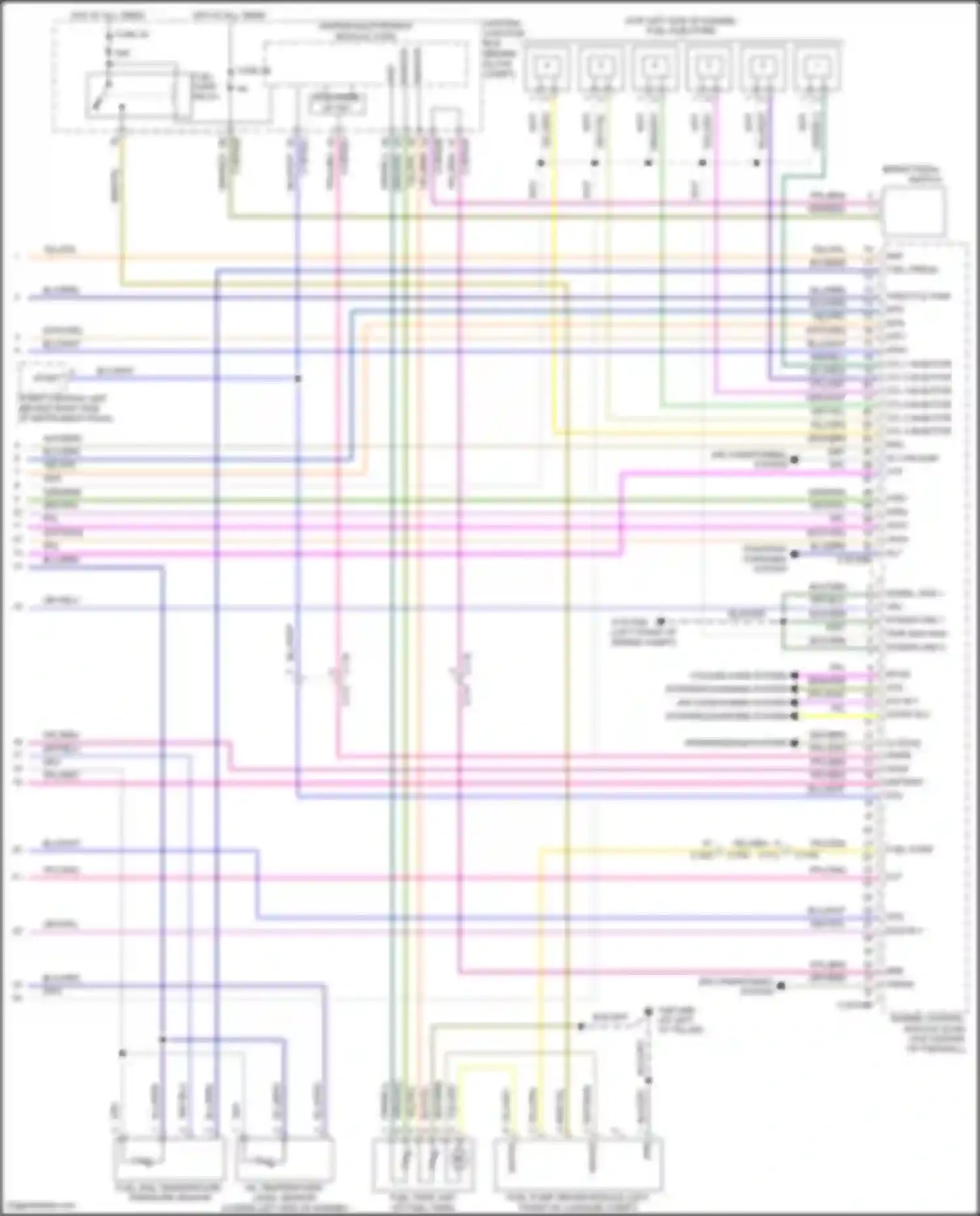 Freelander Land Rover II facelift (2010-2012): Wiring diagram engine performance 3.2l (4 of 4)