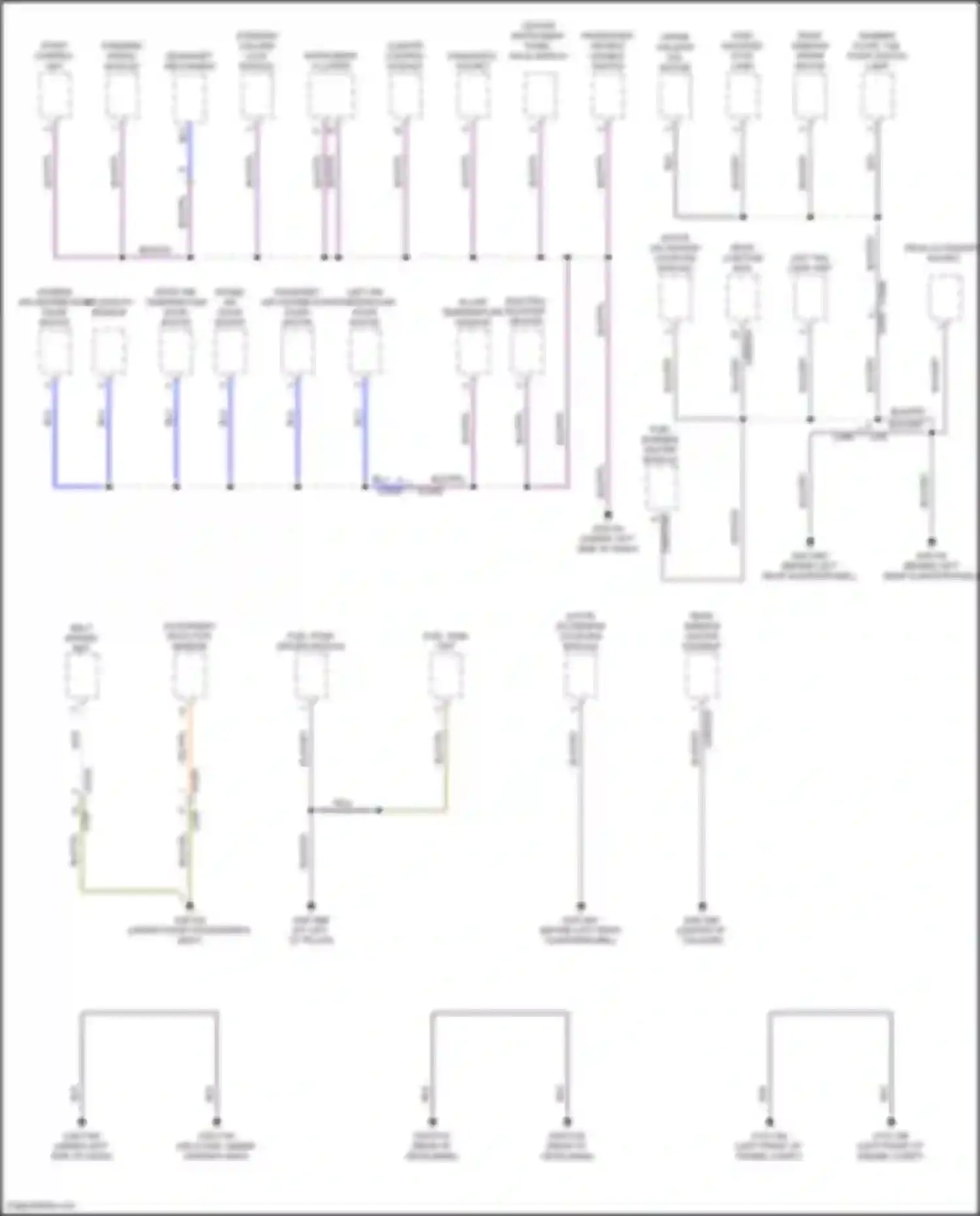 Freelander Land Rover II facelift (2010-2012): Ground distribution circuit (3 of 4)