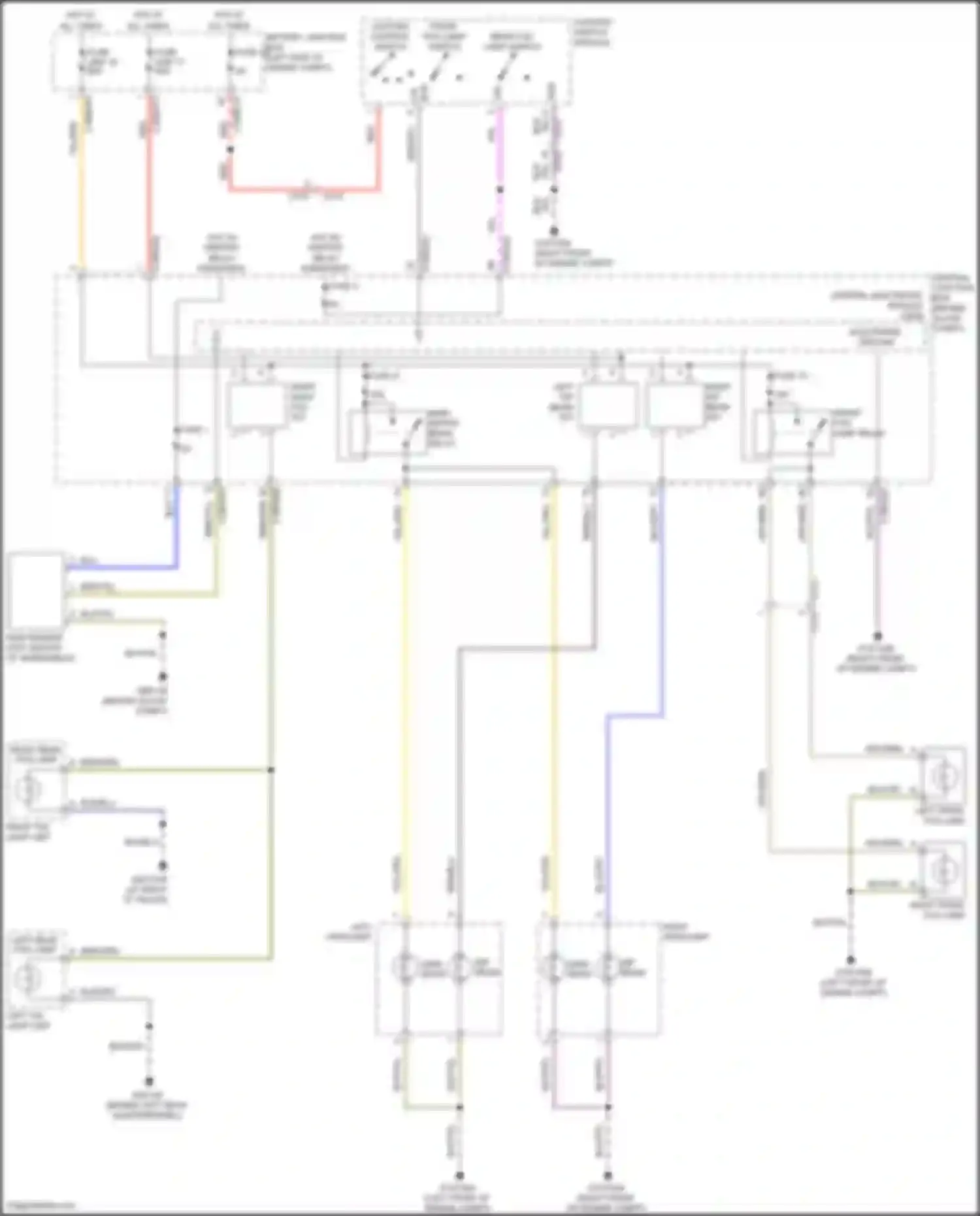 Freelander Land Rover II facelift (2010-2012): Headlamps circuit