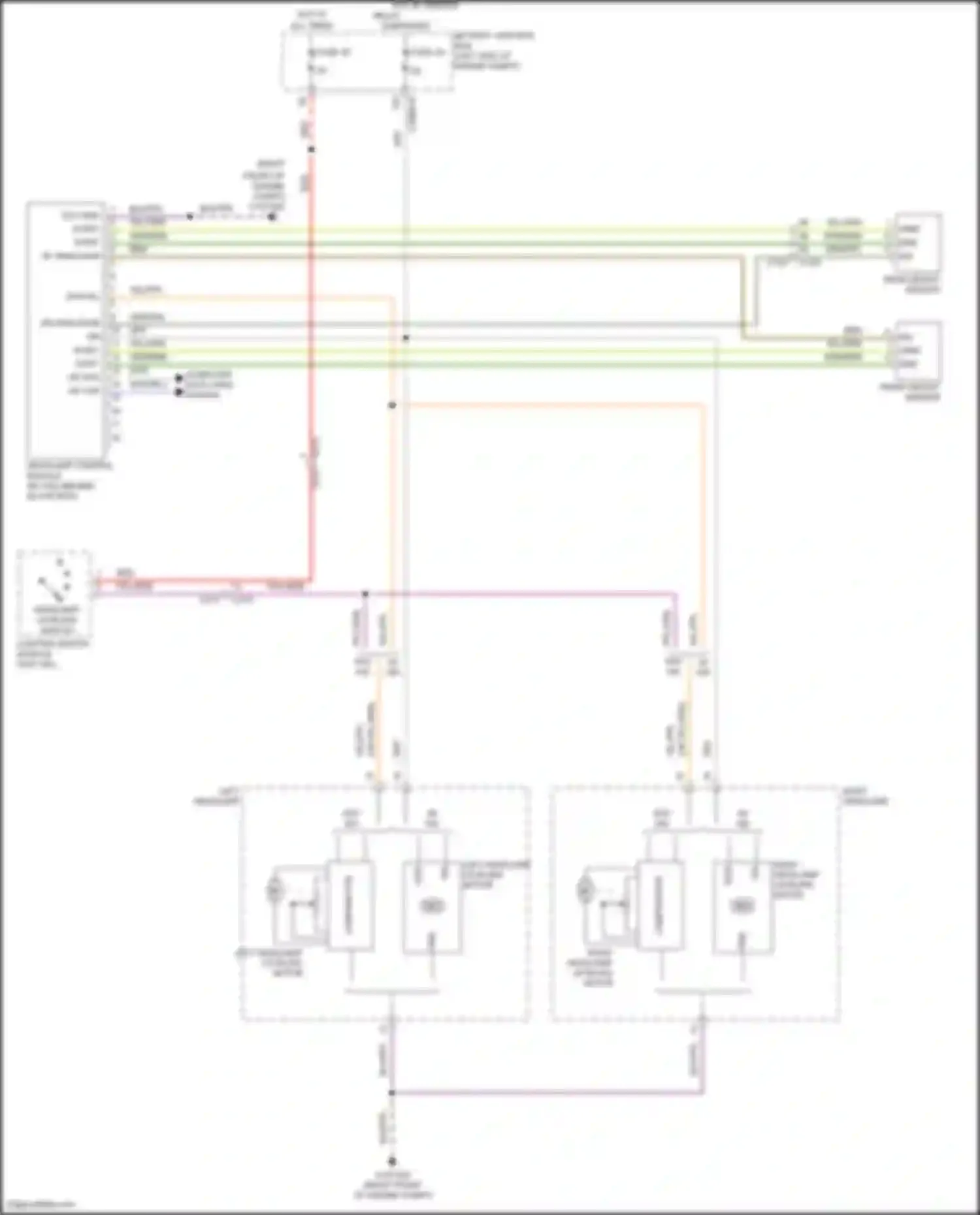 Freelander Land Rover II facelift (2010-2012): Headlamps leveling circuit