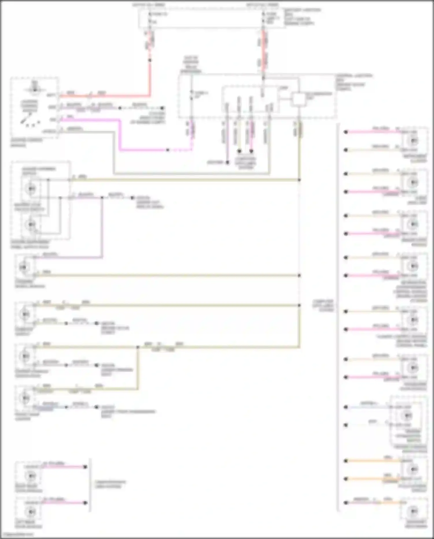 Freelander Land Rover II facelift (2010-2012): Instrument illumination circuit