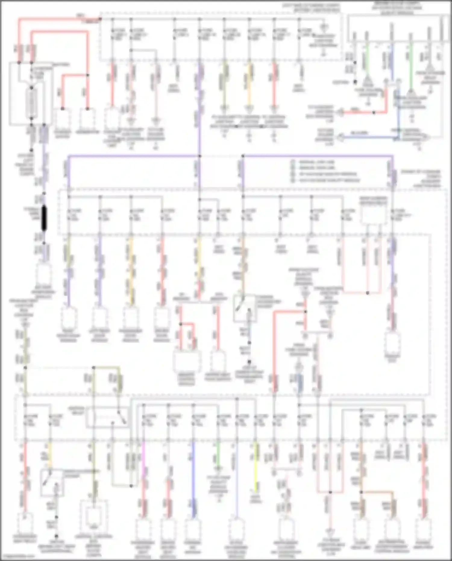 Freelander Land Rover II facelift (2010-2012): Power distribution circuit (1 of 4)