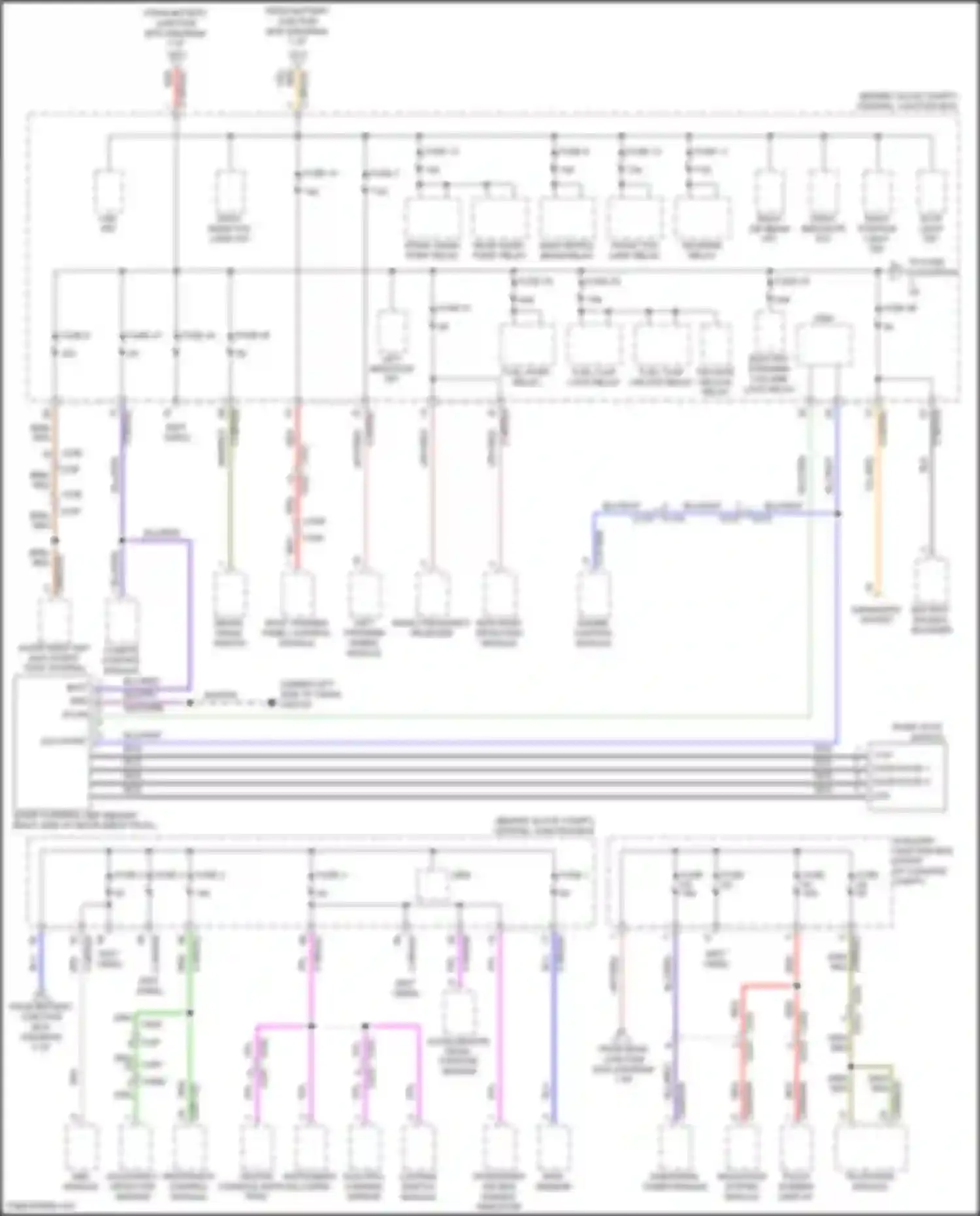 Freelander Land Rover II facelift (2010-2012): Power distribution circuit (2 of 4)