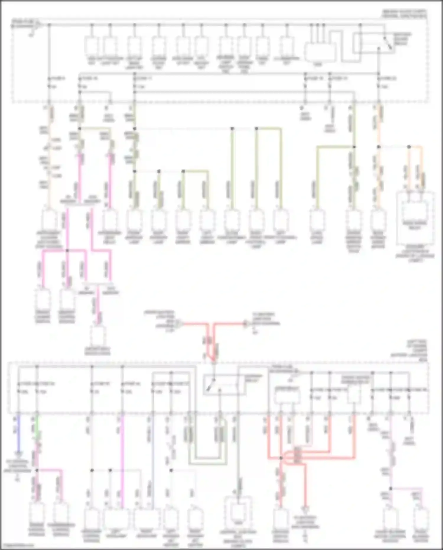 Freelander Land Rover II facelift (2010-2012): Power distribution circuit (3 of 4)
