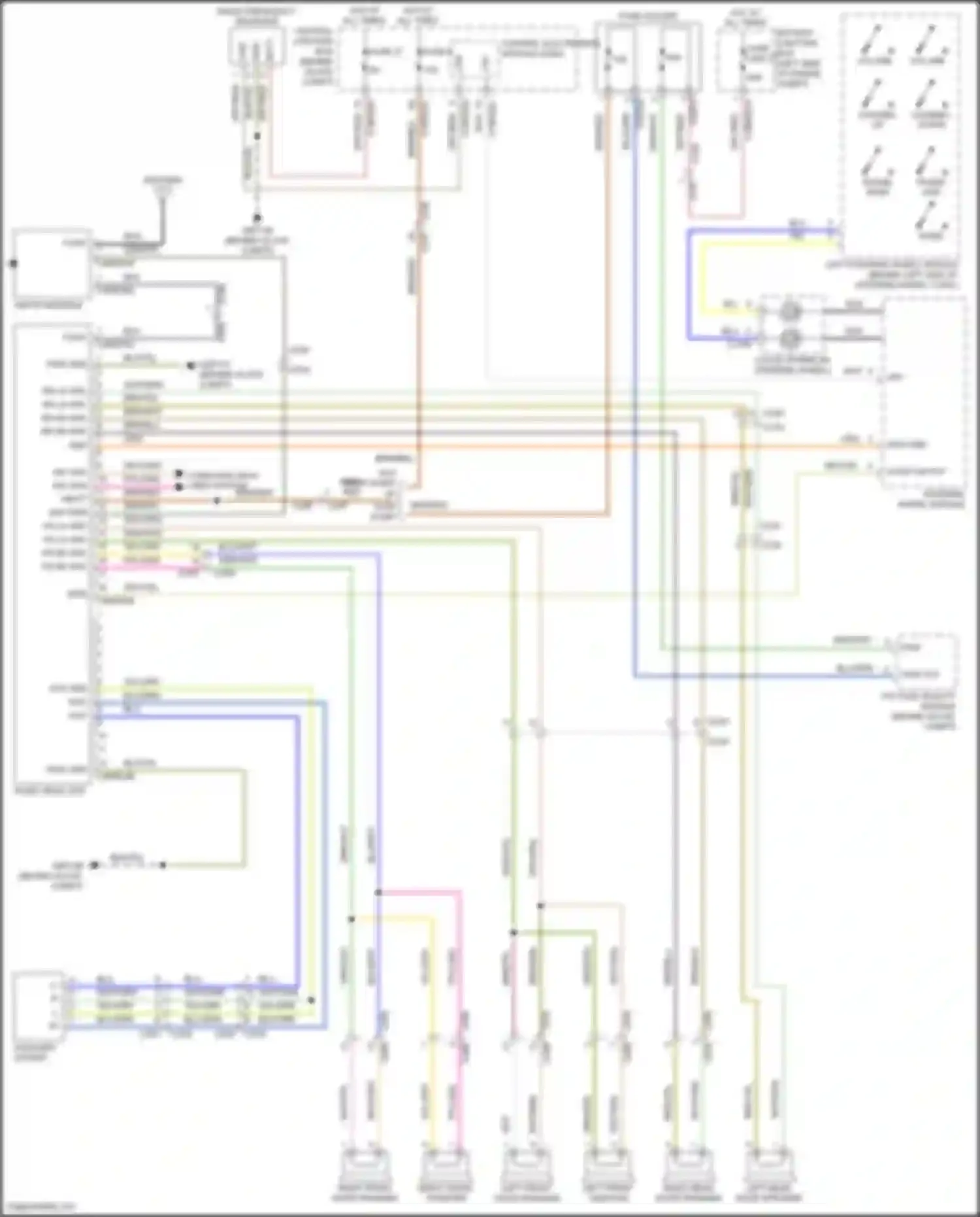 Freelander Land Rover II facelift (2010-2012): Radio circuit, low line