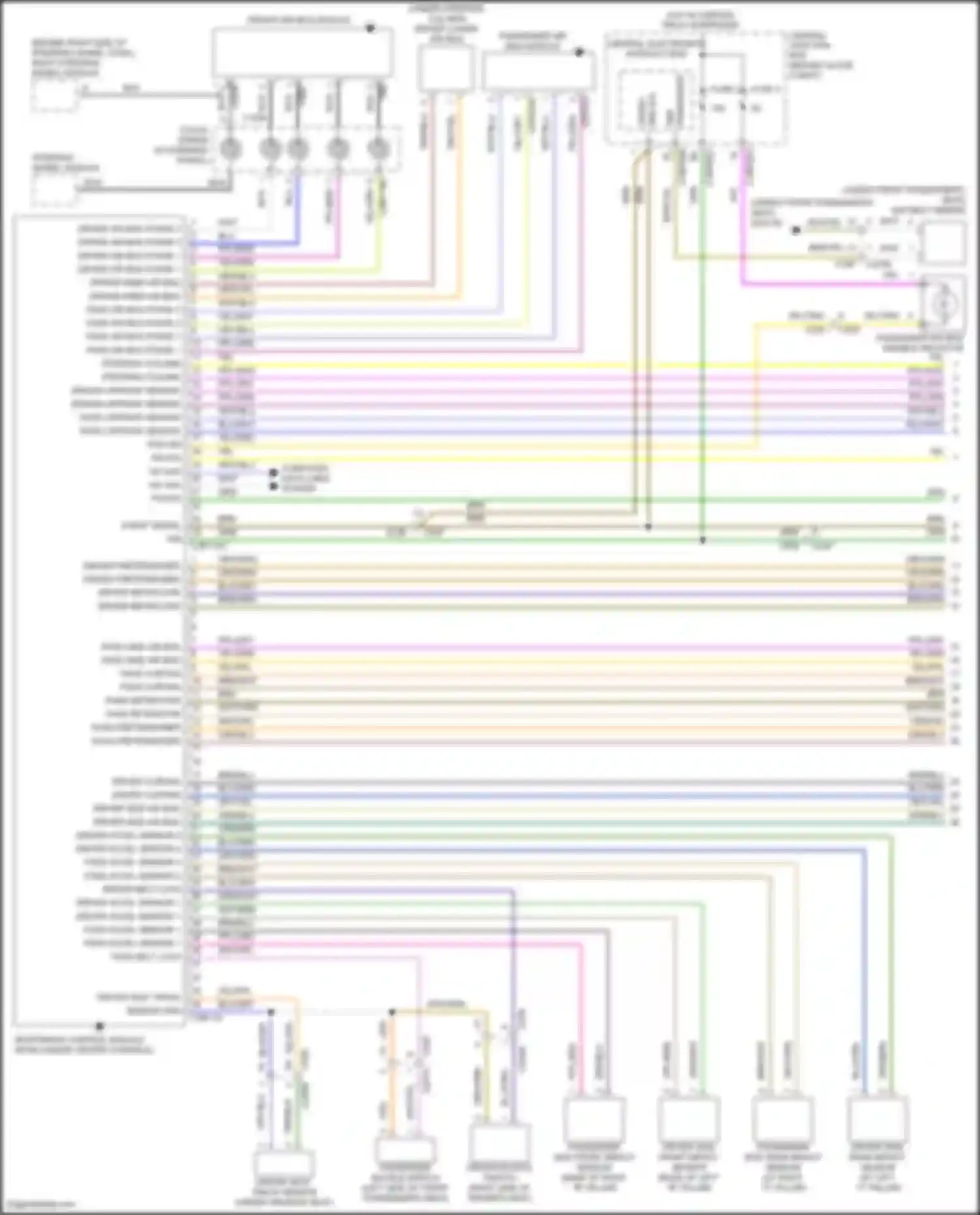 Freelander Land Rover II facelift (2010-2012): Supplemental restraints circuit (1 of 2)