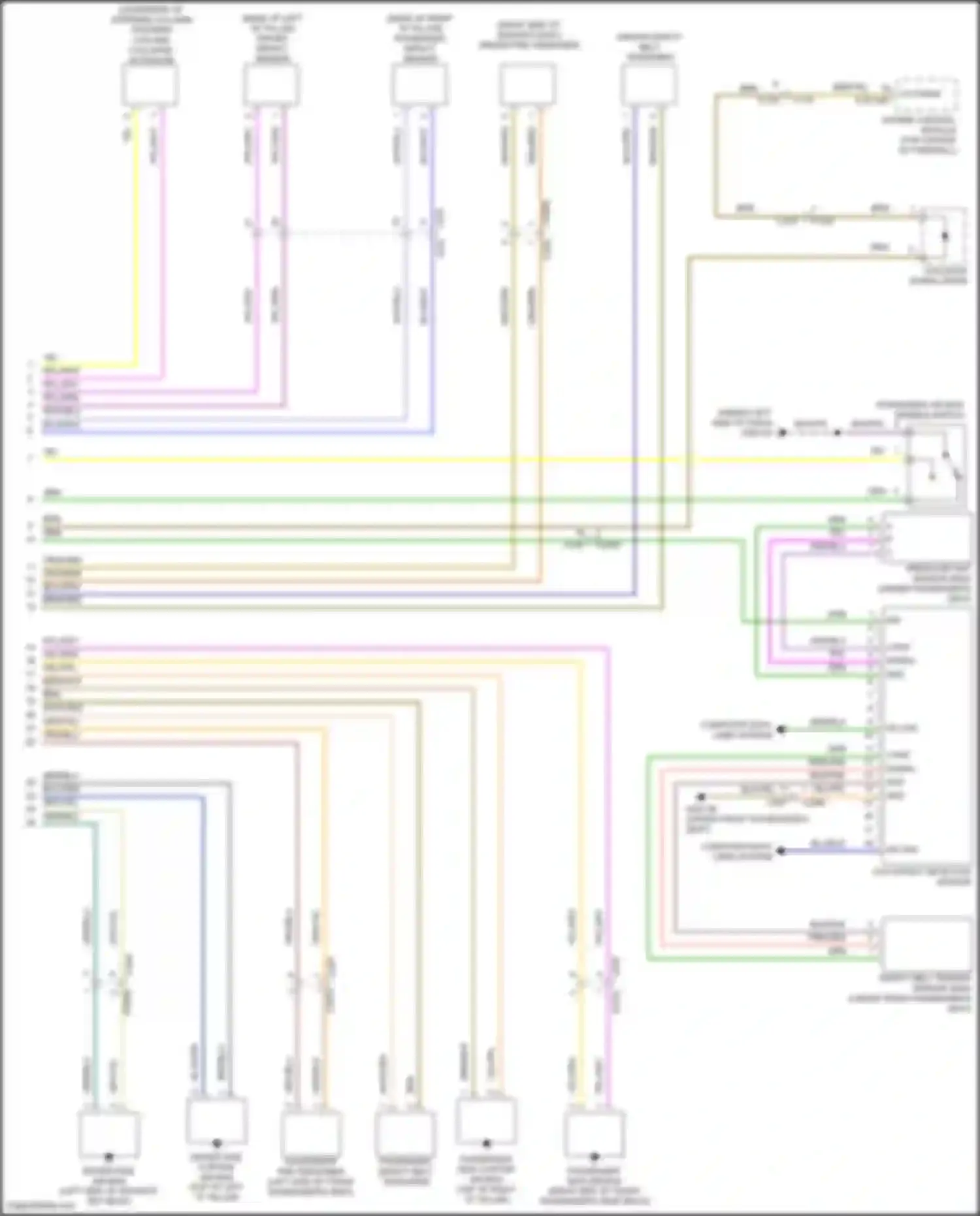 Freelander Land Rover II facelift (2010-2012): Supplemental restraints circuit (2 of 2)
