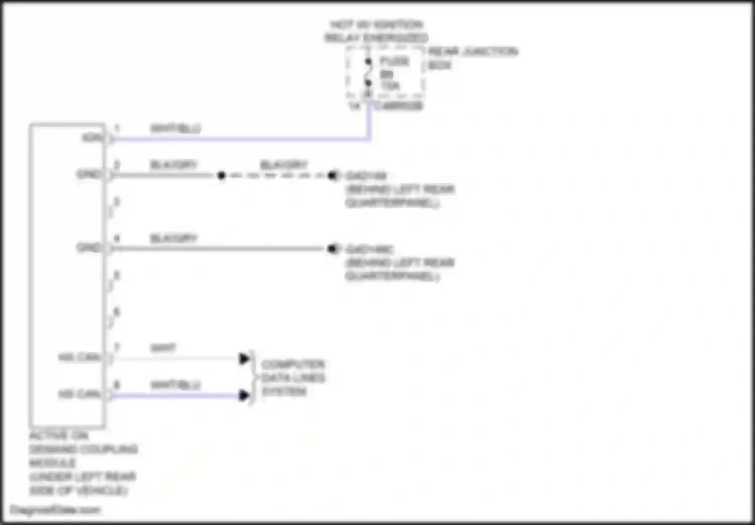 Freelander Land Rover II facelift (2010-2012): Rear differential lock circuit