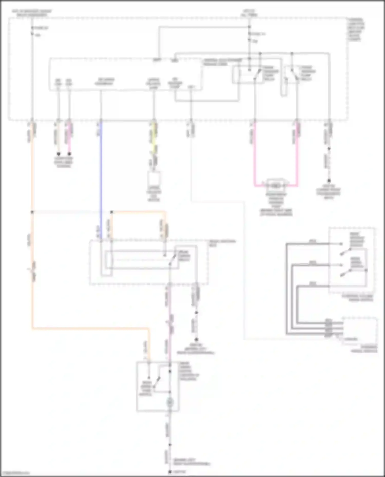 Freelander Land Rover II facelift (2010-2012): Rear wiper/washer circuit