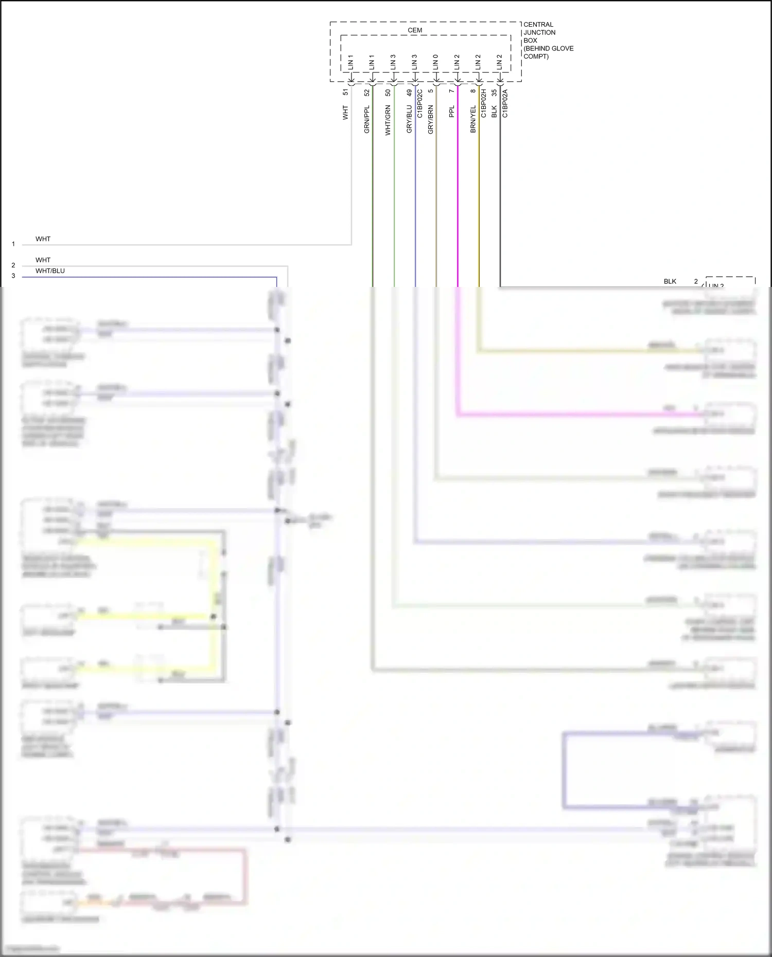 Wiring diagram abs module for Land Rover Freelander II facelift (2010-2012) (2 of 5)