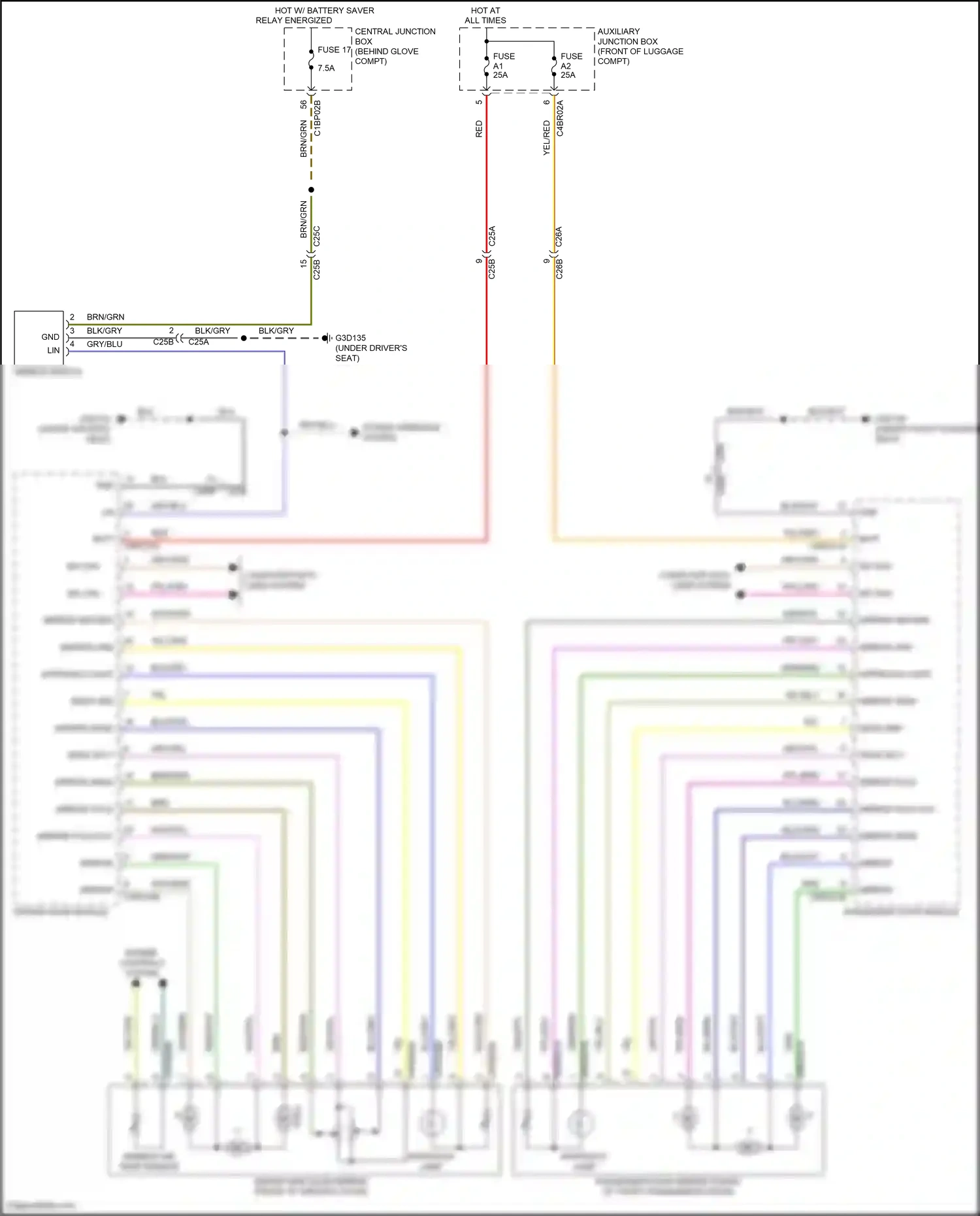 Wiring diagram computer data lines system for Land Rover Freelander II facelift (2010-2012) (17 of 47)
