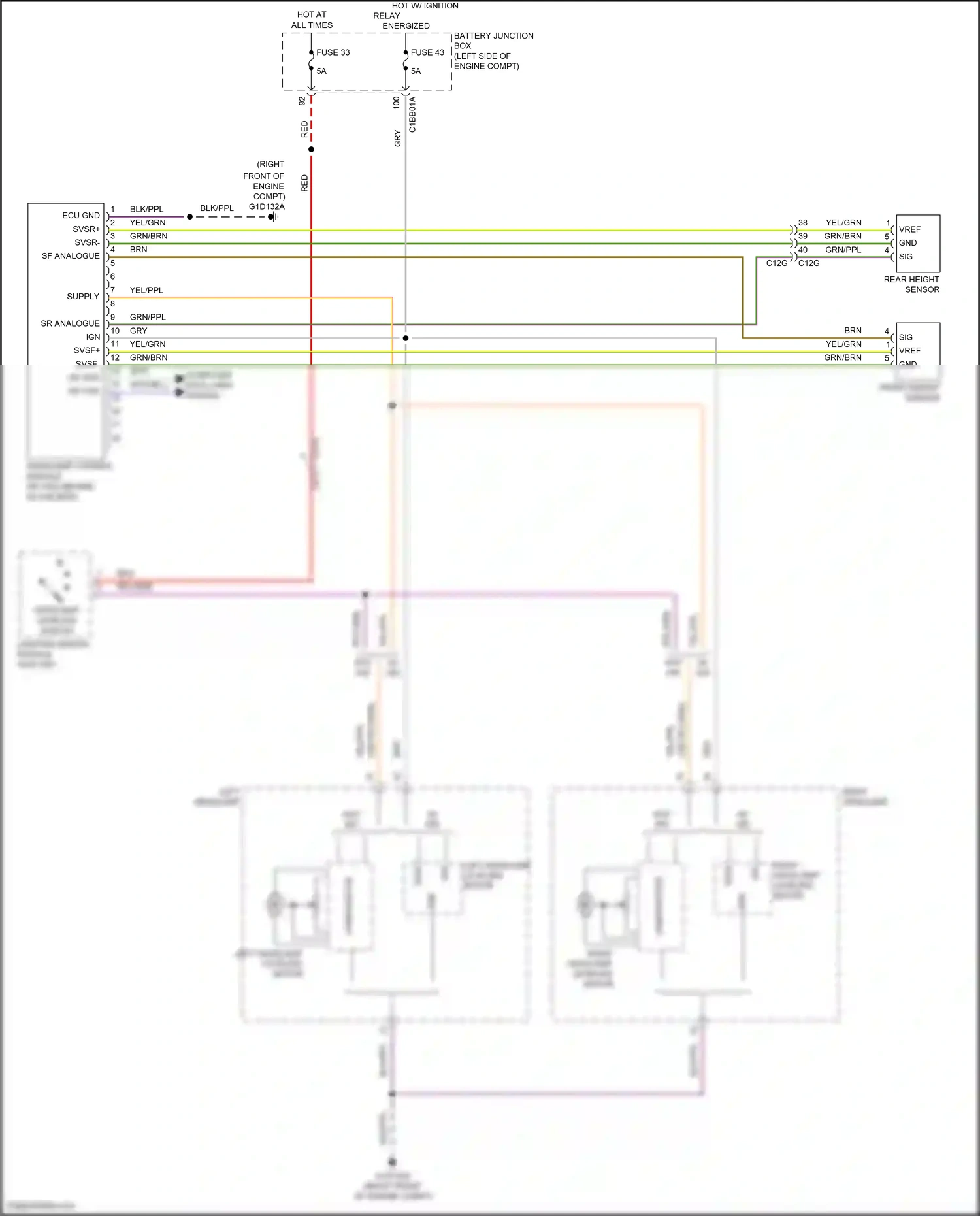 Wiring diagram lighting switch module for Land Rover Freelander II facelift (2010-2012) (6 of 9)