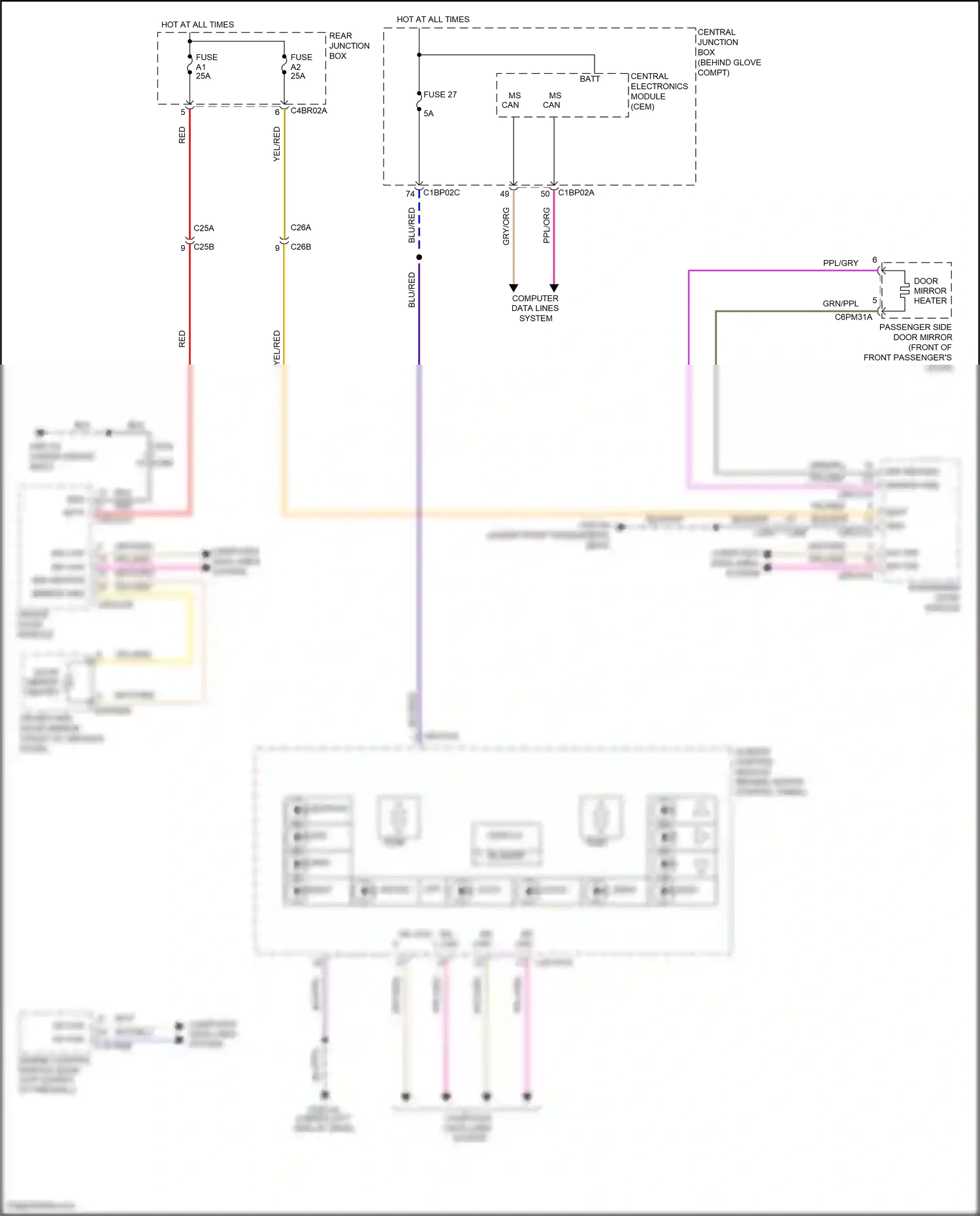 Wiring diagram off recirc for Land Rover Freelander II facelift (2010-2012) (1 of 1)