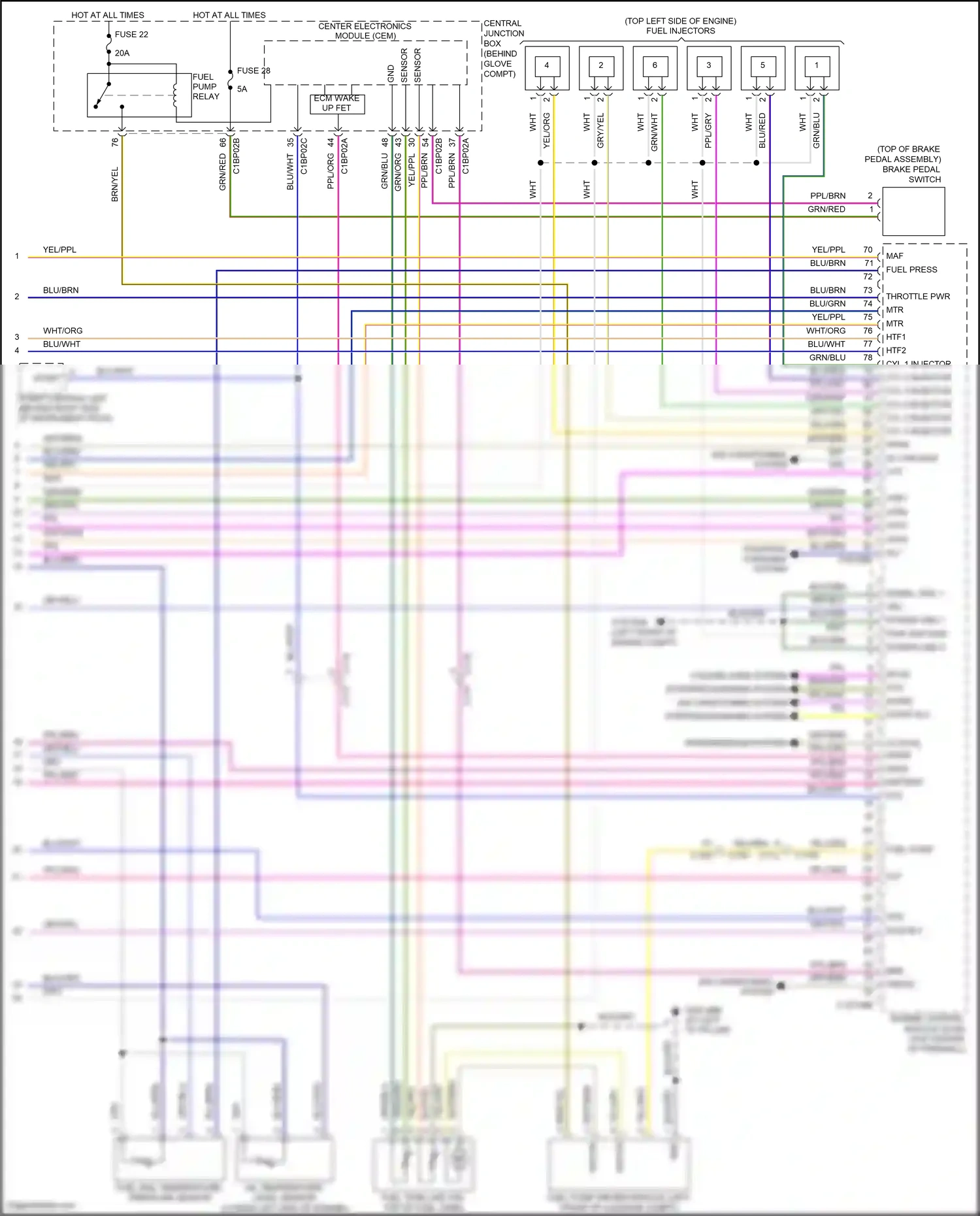 Wiring diagram starting/ charging system for Land Rover Freelander II facelift (2010-2012) (1 of 1)