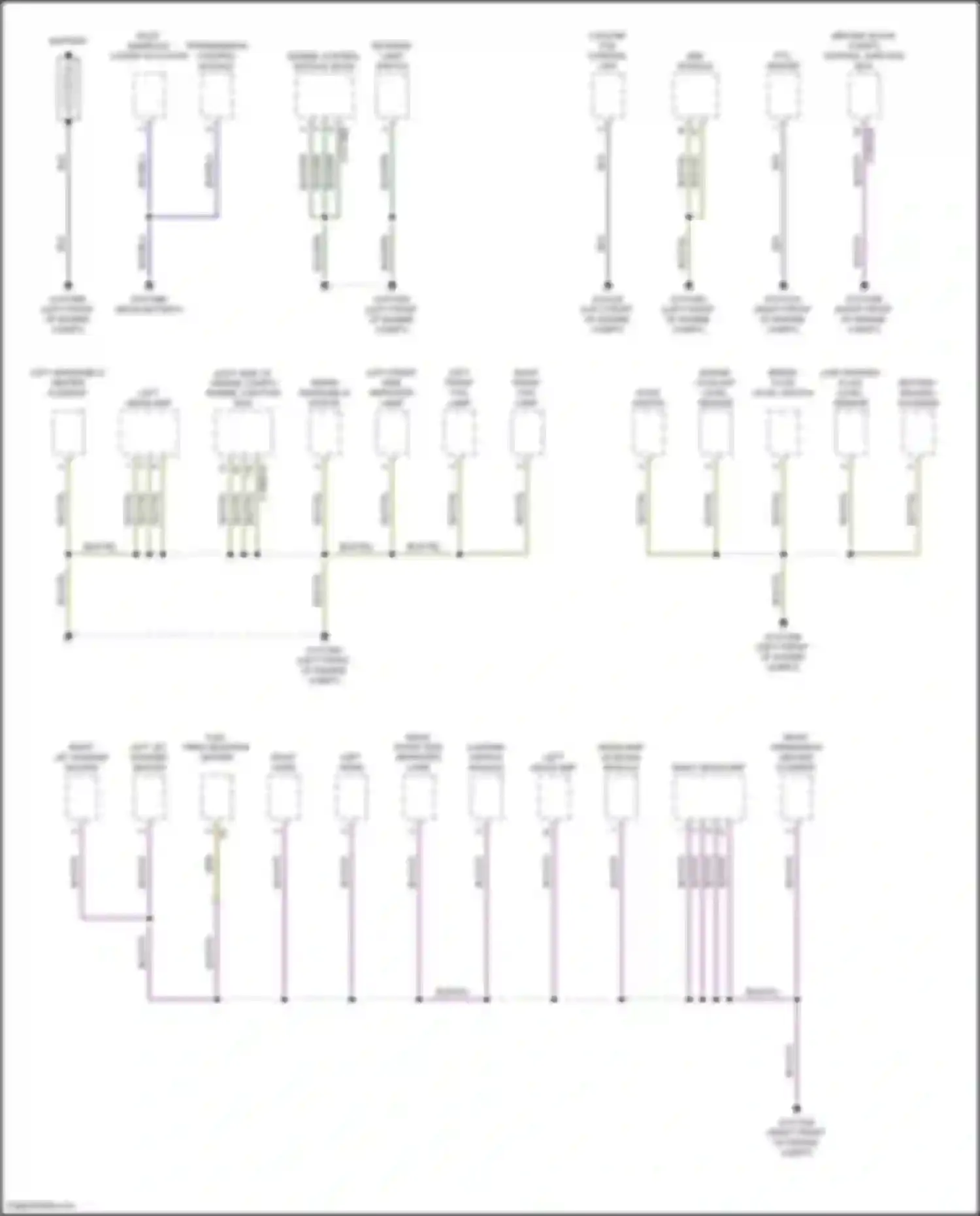 Freelander Land Rover II (2006-2010): Ground distribution circuit (1 of 4)