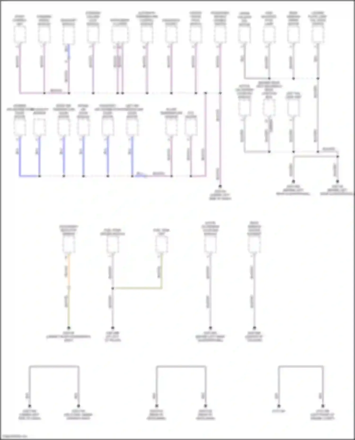Freelander Land Rover II (2006-2010): Ground distribution circuit (3 of 4)