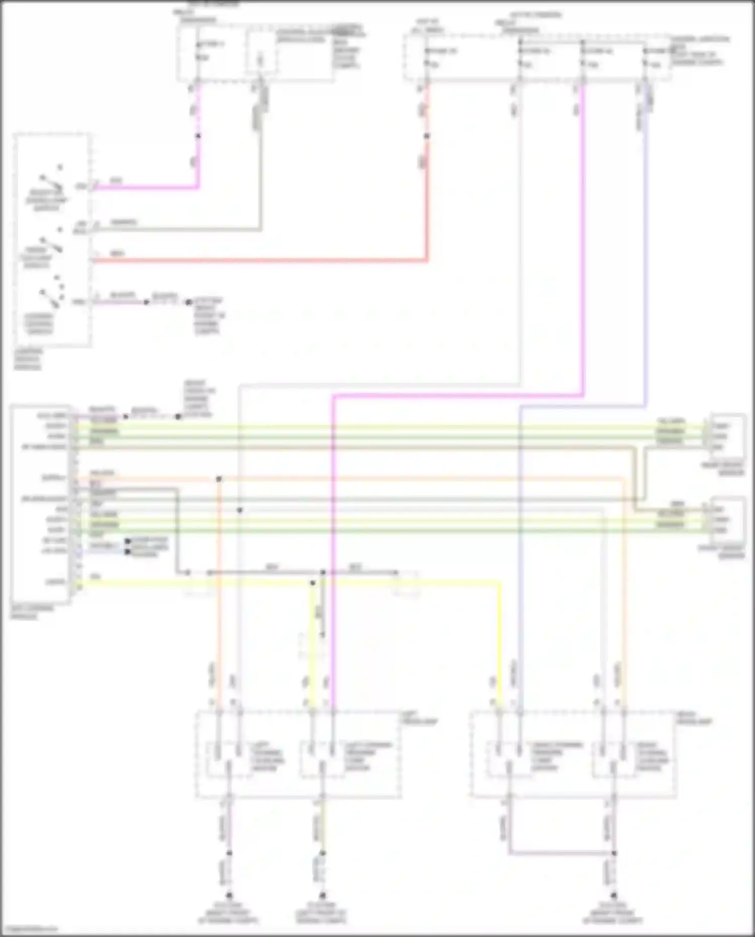 Freelander Land Rover II (2006-2010): Adaptive front lighting circuit