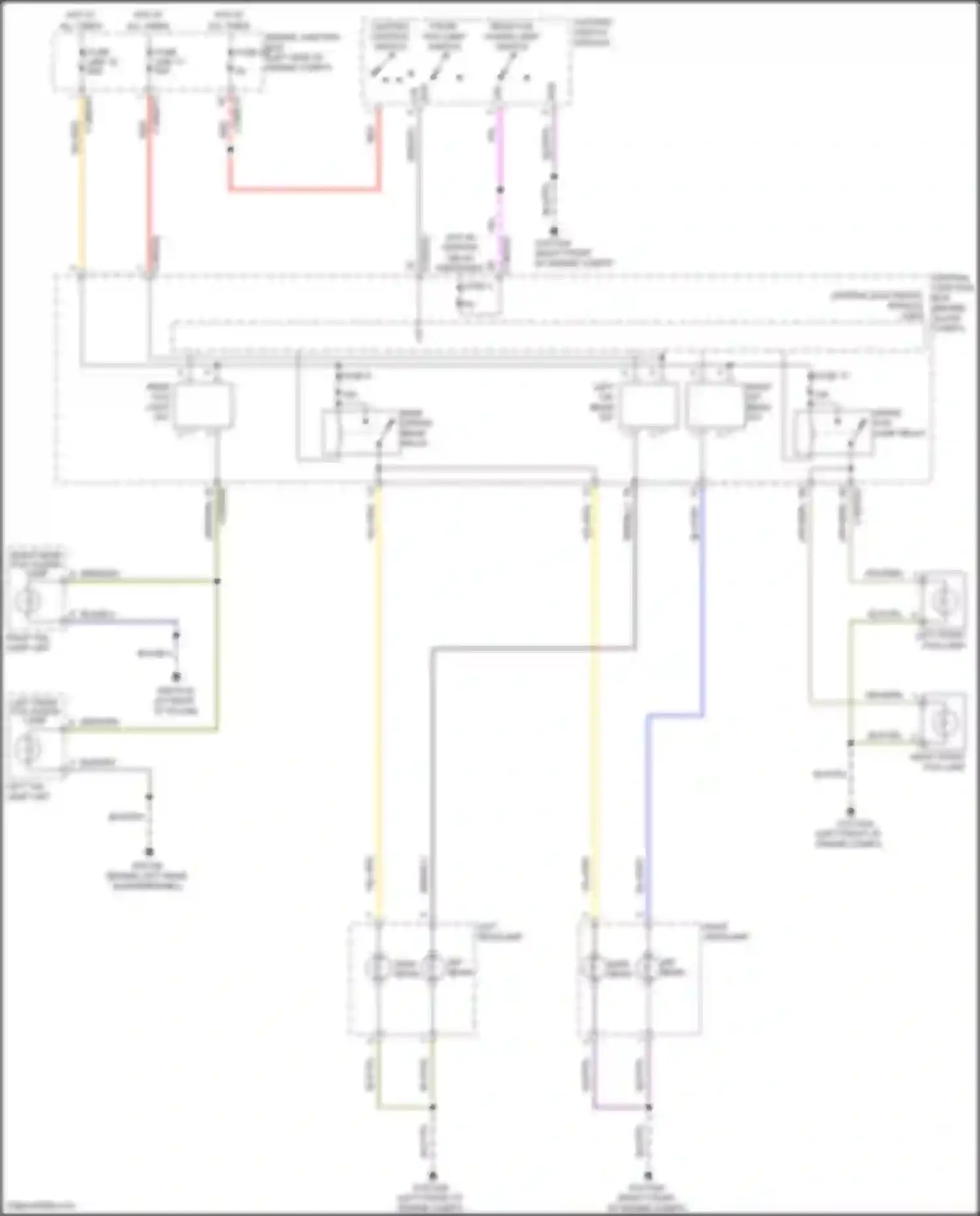 Freelander Land Rover II (2006-2010): Headlamps circuit