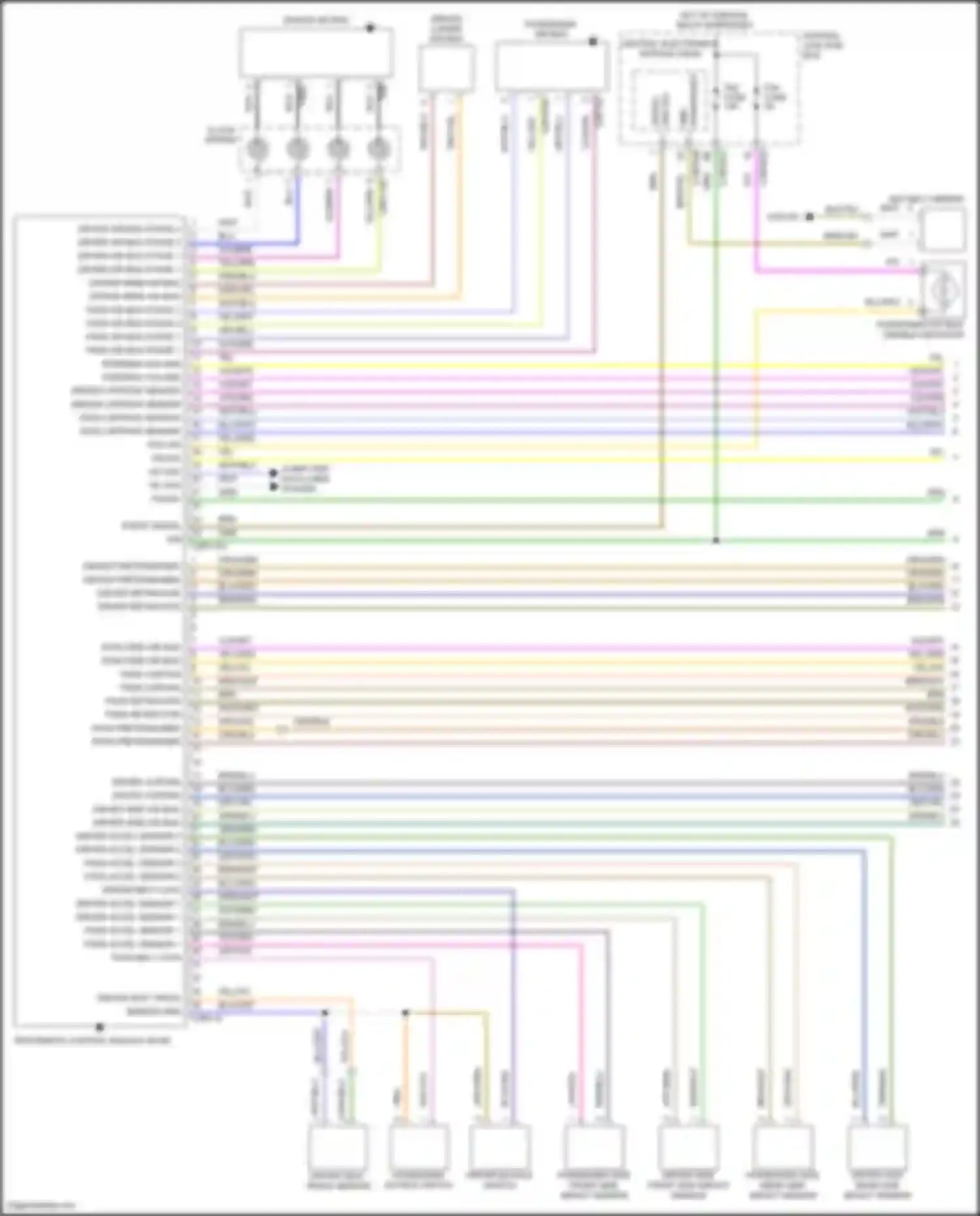 Freelander Land Rover II (2006-2010): Supplemental restraints circuit (1 of 2)