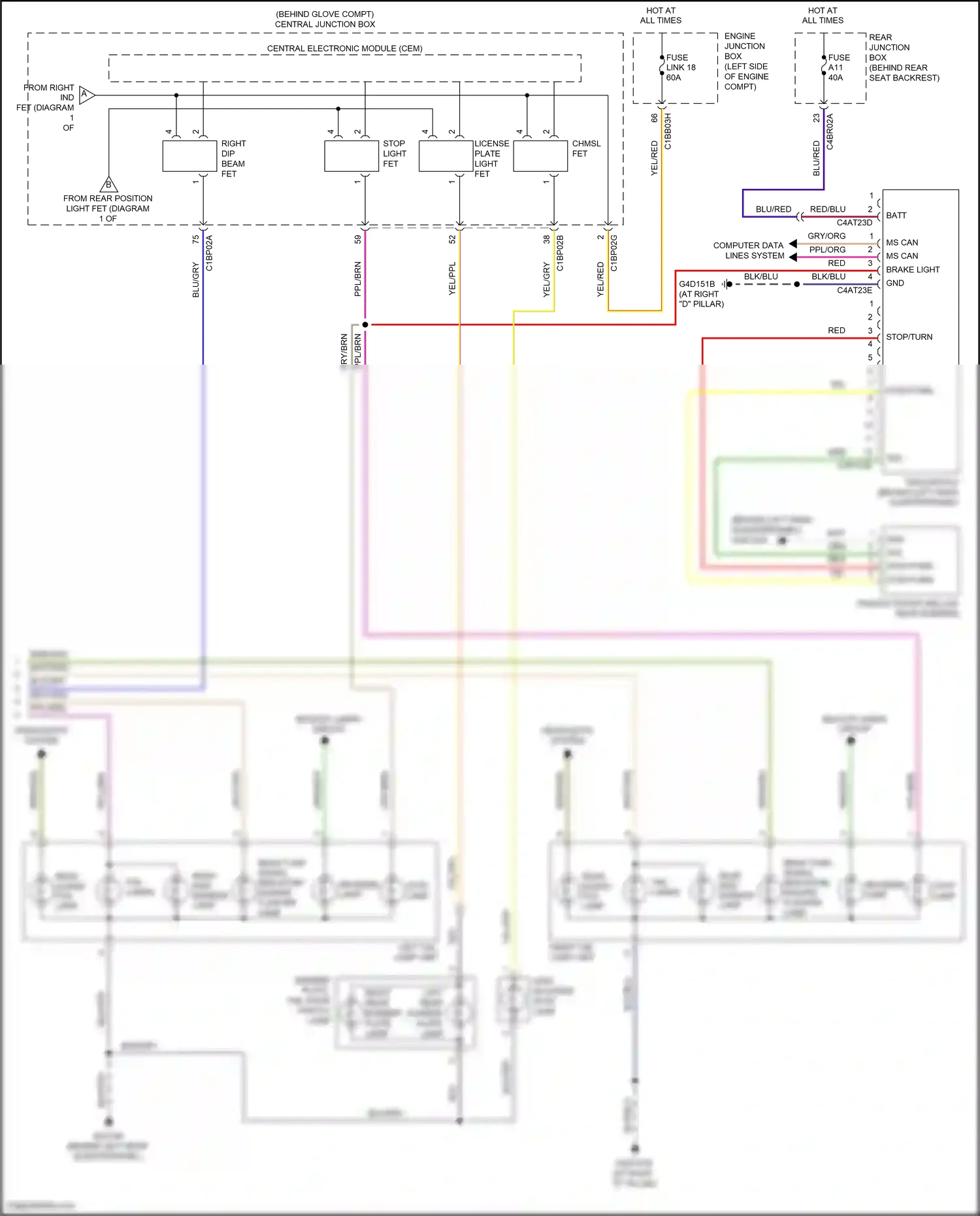 Wiring diagram blk for Land Rover Freelander II (2006-2010) (36 of 36)