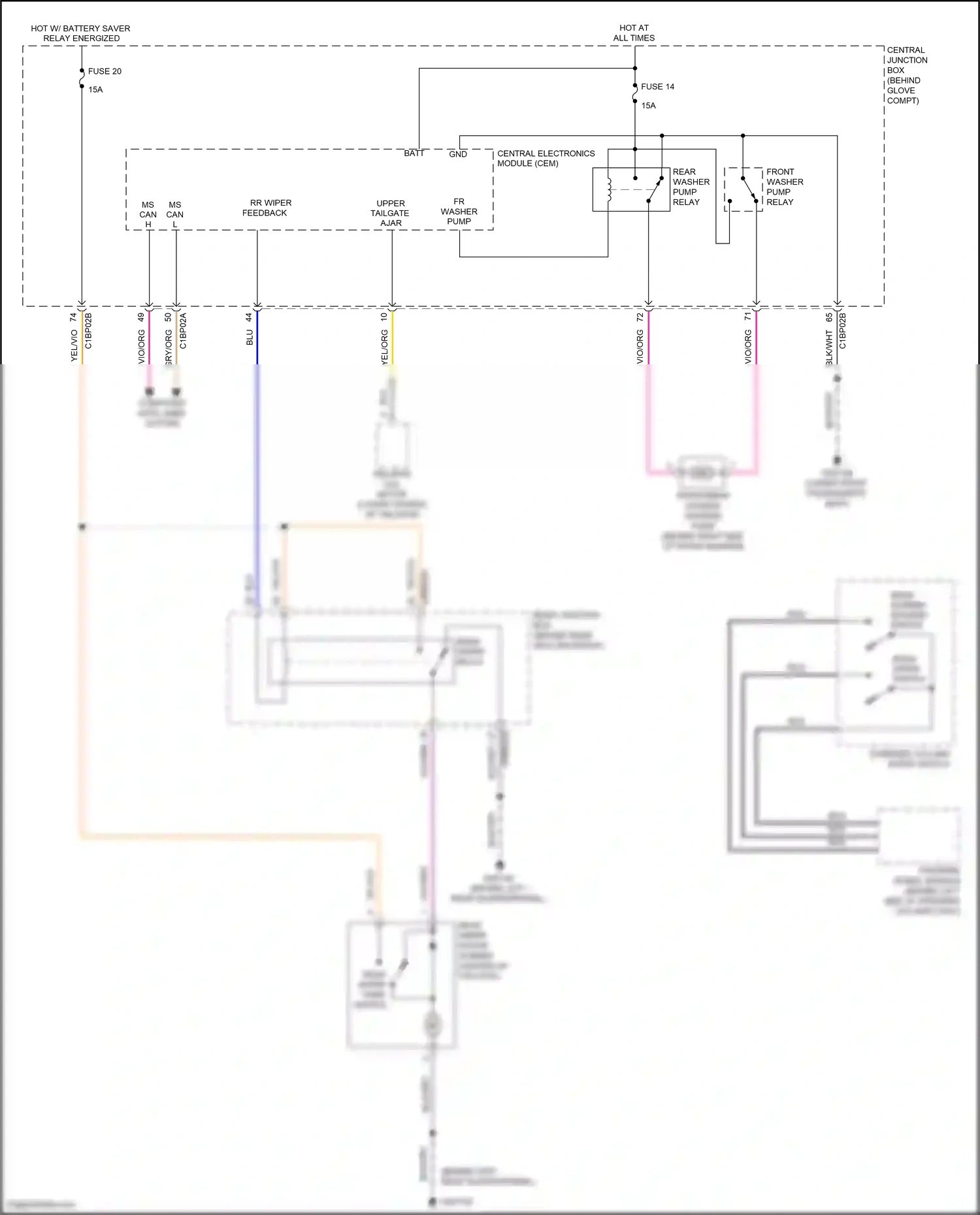 Wiring diagram blu for Land Rover Freelander II (2006-2010) (19 of 25)