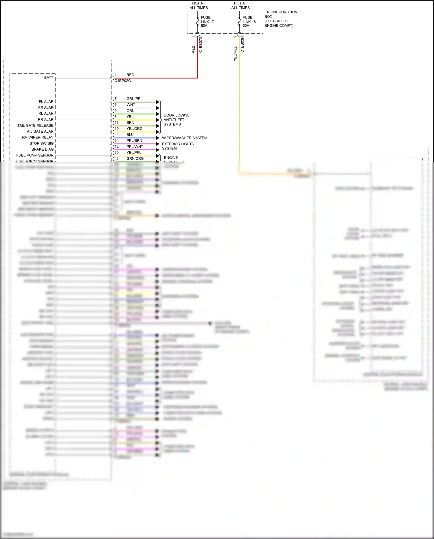 Wiring diagram engine controls system for Land Rover Freelander II (2006-2010) (1 of 2)
