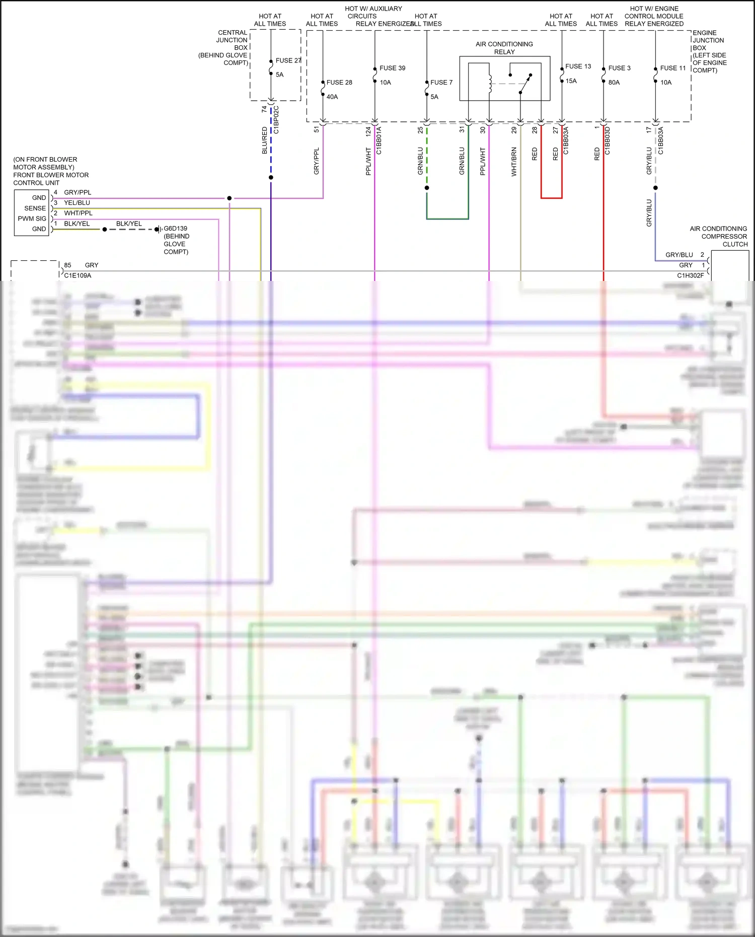 Wiring diagram engine junction box for Land Rover Freelander II (2006-2010) (1 of 25)