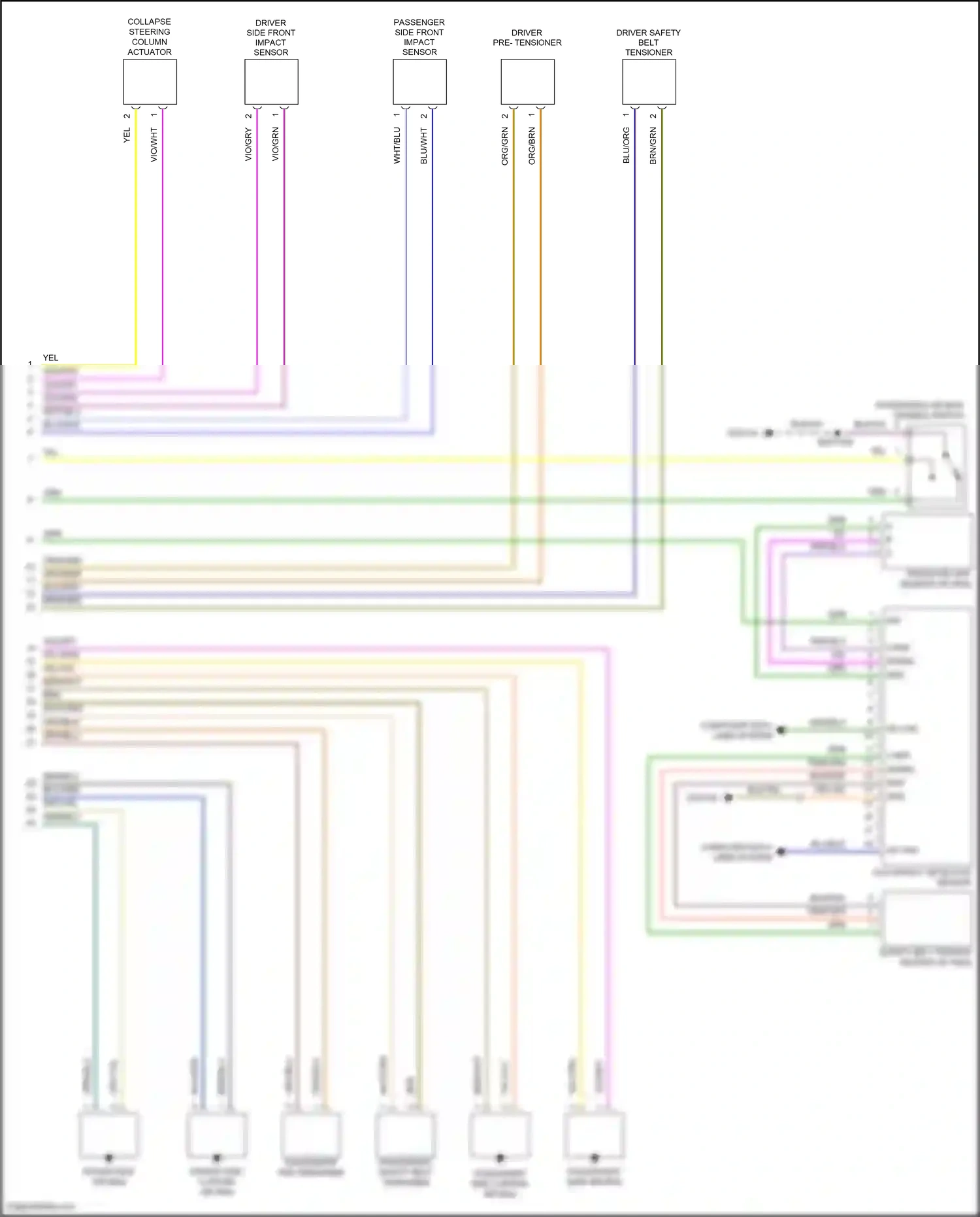 Wiring diagram org/blu for Land Rover Freelander II (2006-2010) (6 of 6)