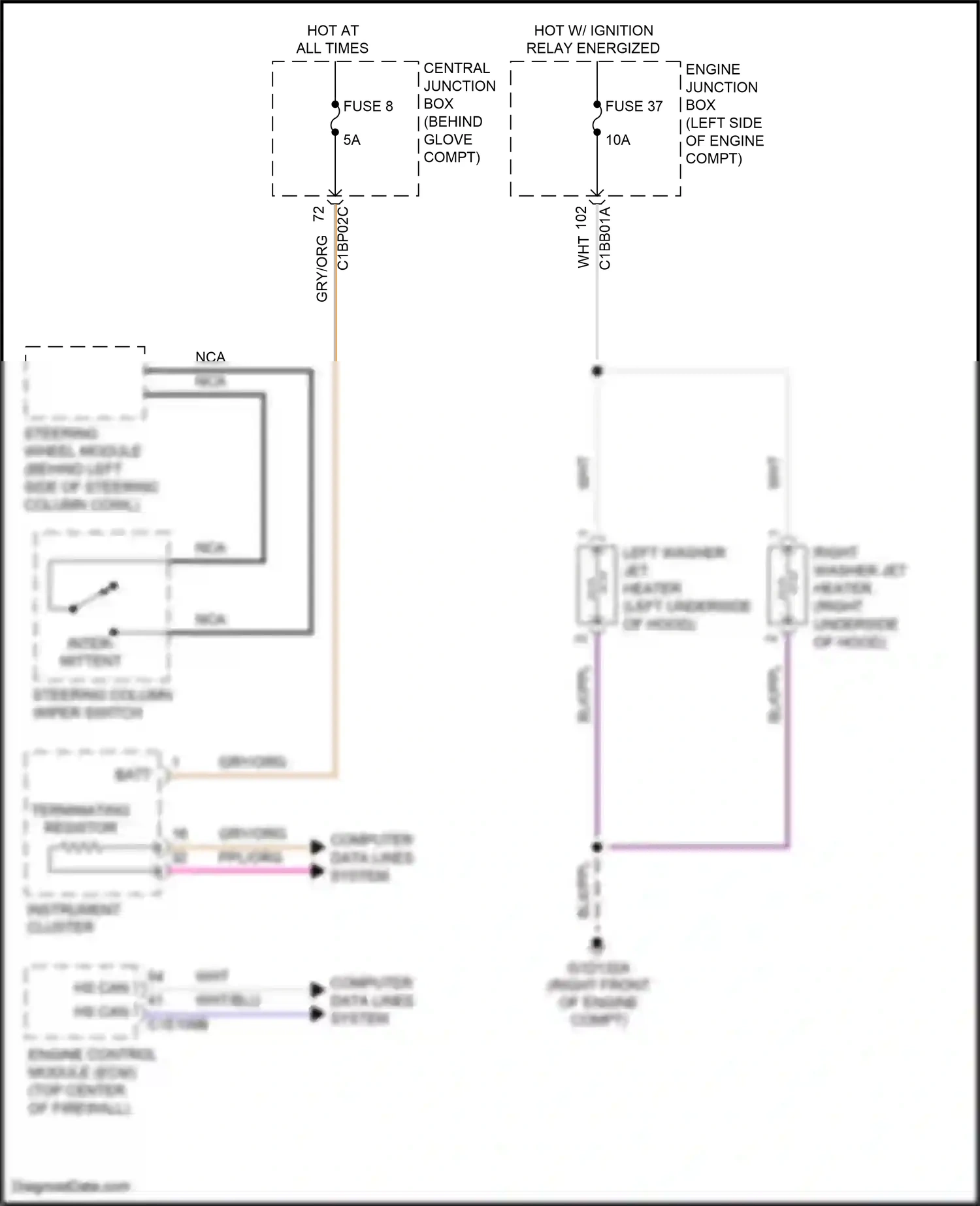 Wiring diagram steering wheel module for Land Rover Freelander II (2006-2010) (4 of 14)