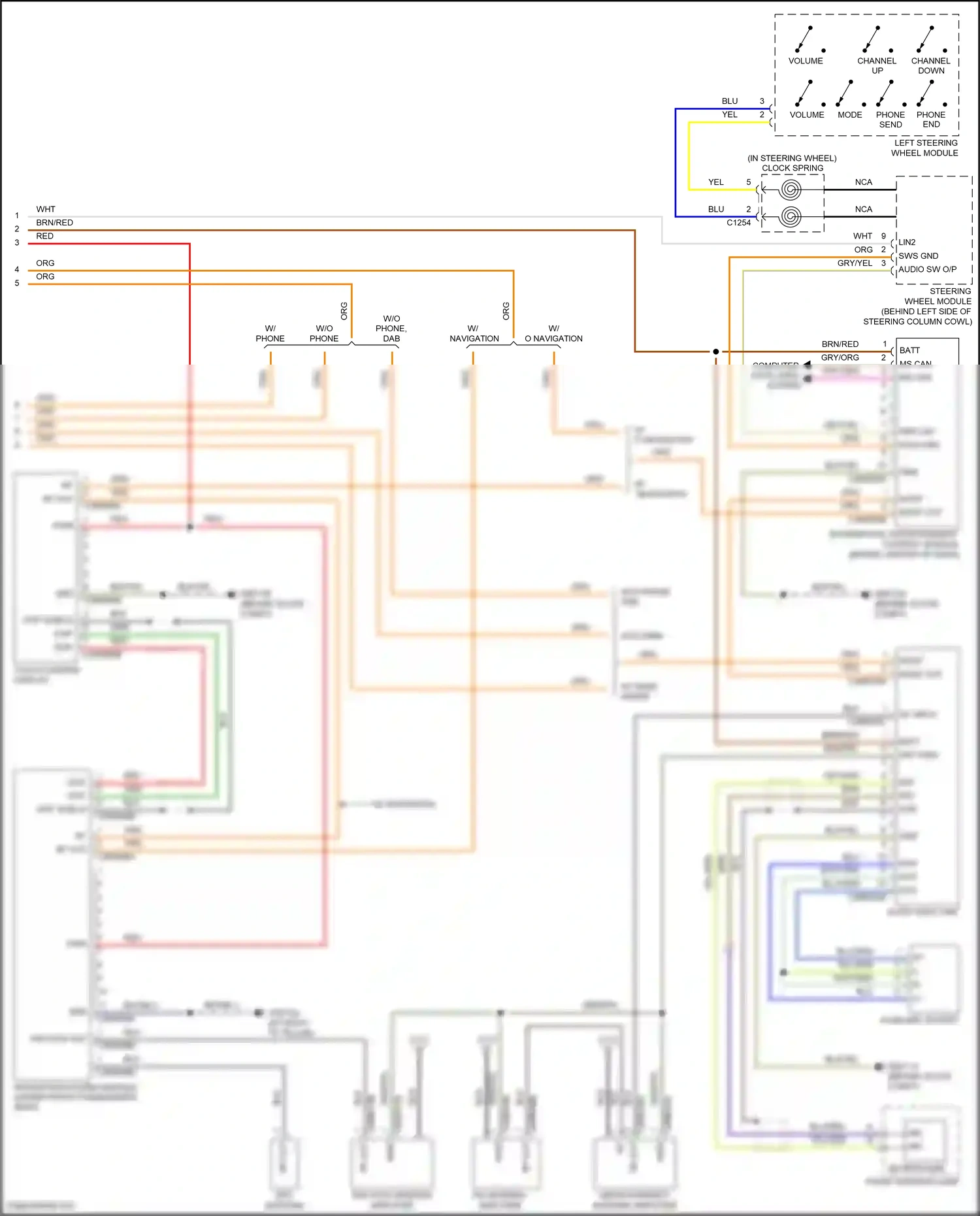 Wiring diagram touch screen display for Land Rover Freelander II (2006-2010) (3 of 5)