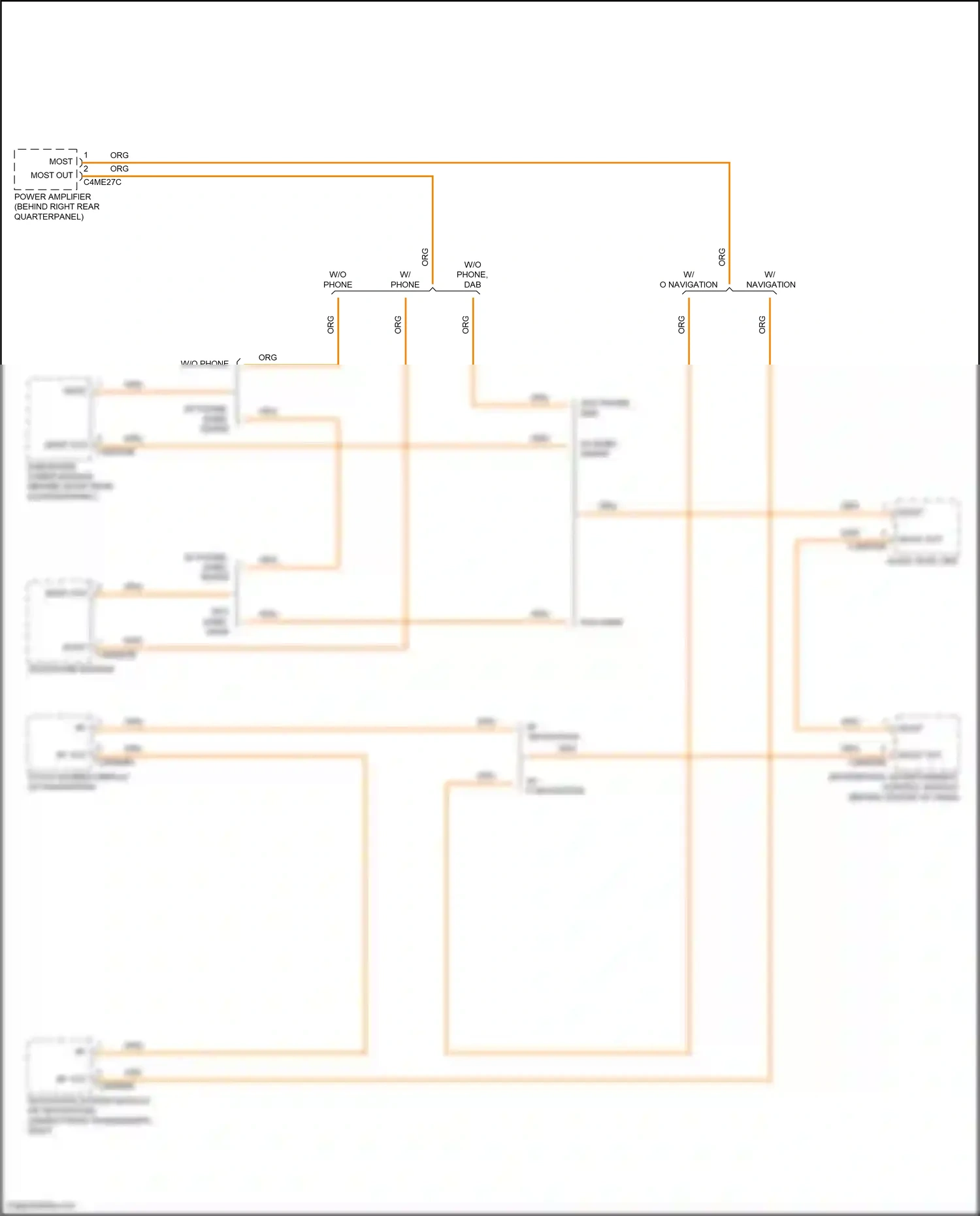 Wiring diagram w/ navigation for Land Rover Freelander II (2006-2010) (1 of 3)
