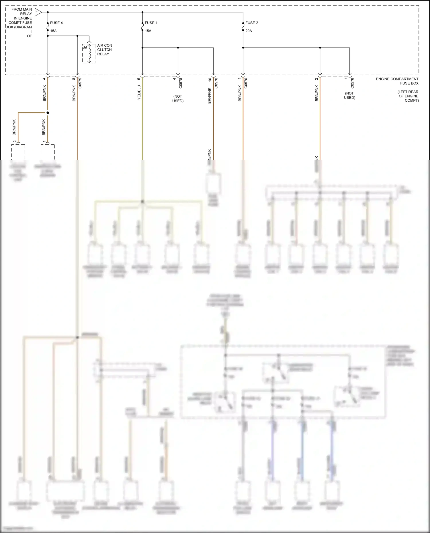 Wiring diagram automatic transmission selector for Land Rover Freelander L314 (2003-2006) (6 of 7)
