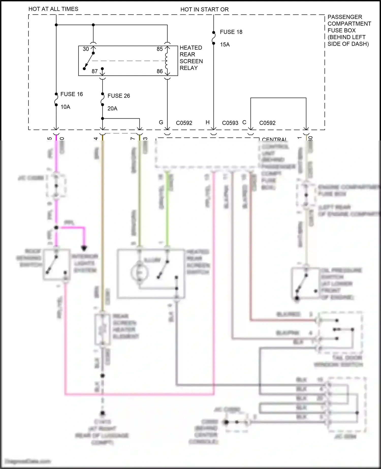 Wiring diagram central control unit for Land Rover Freelander L314 (2003-2006) (19 of 36)