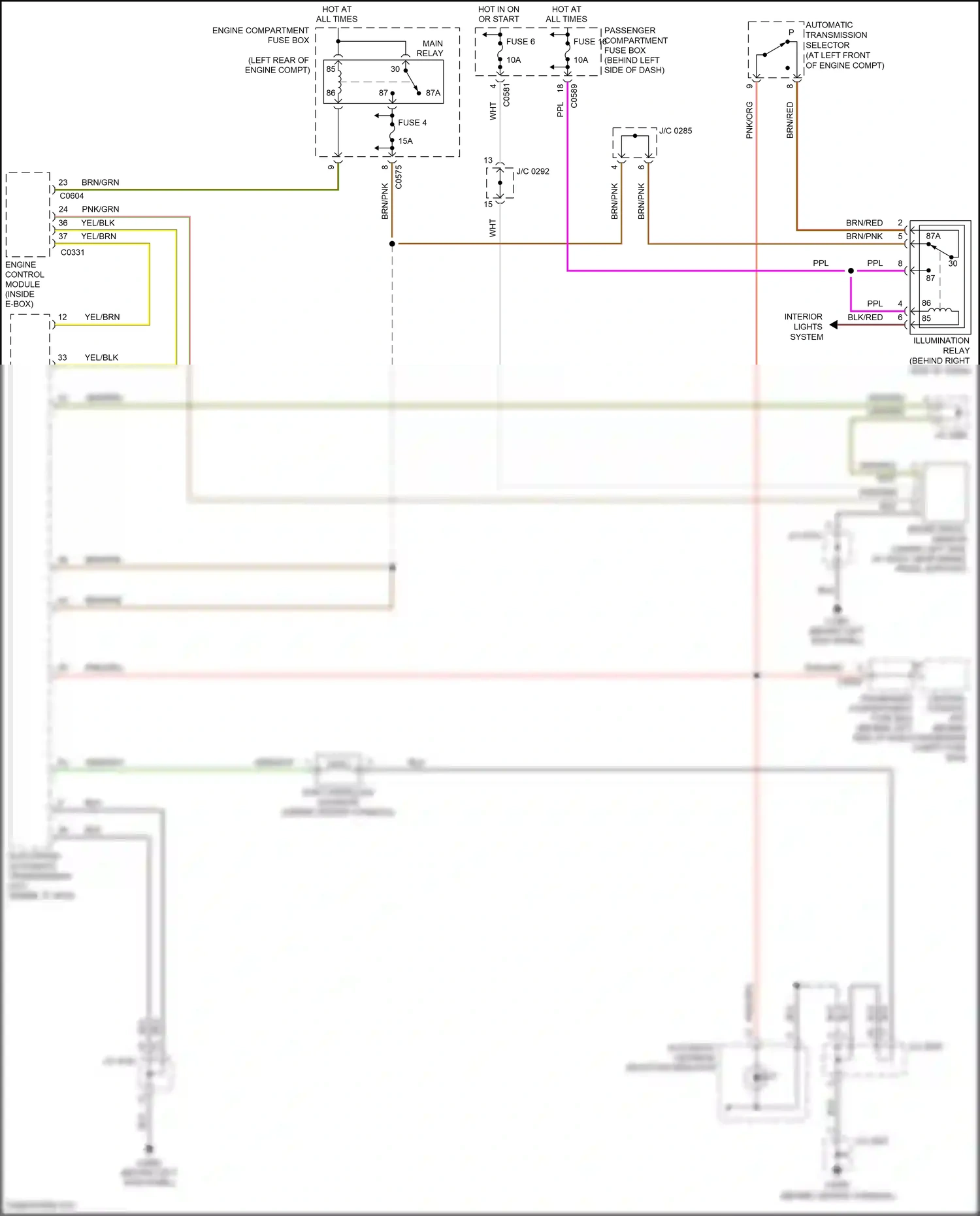 Wiring diagram central control unit for Land Rover Freelander L314 (2003-2006) (9 of 36)