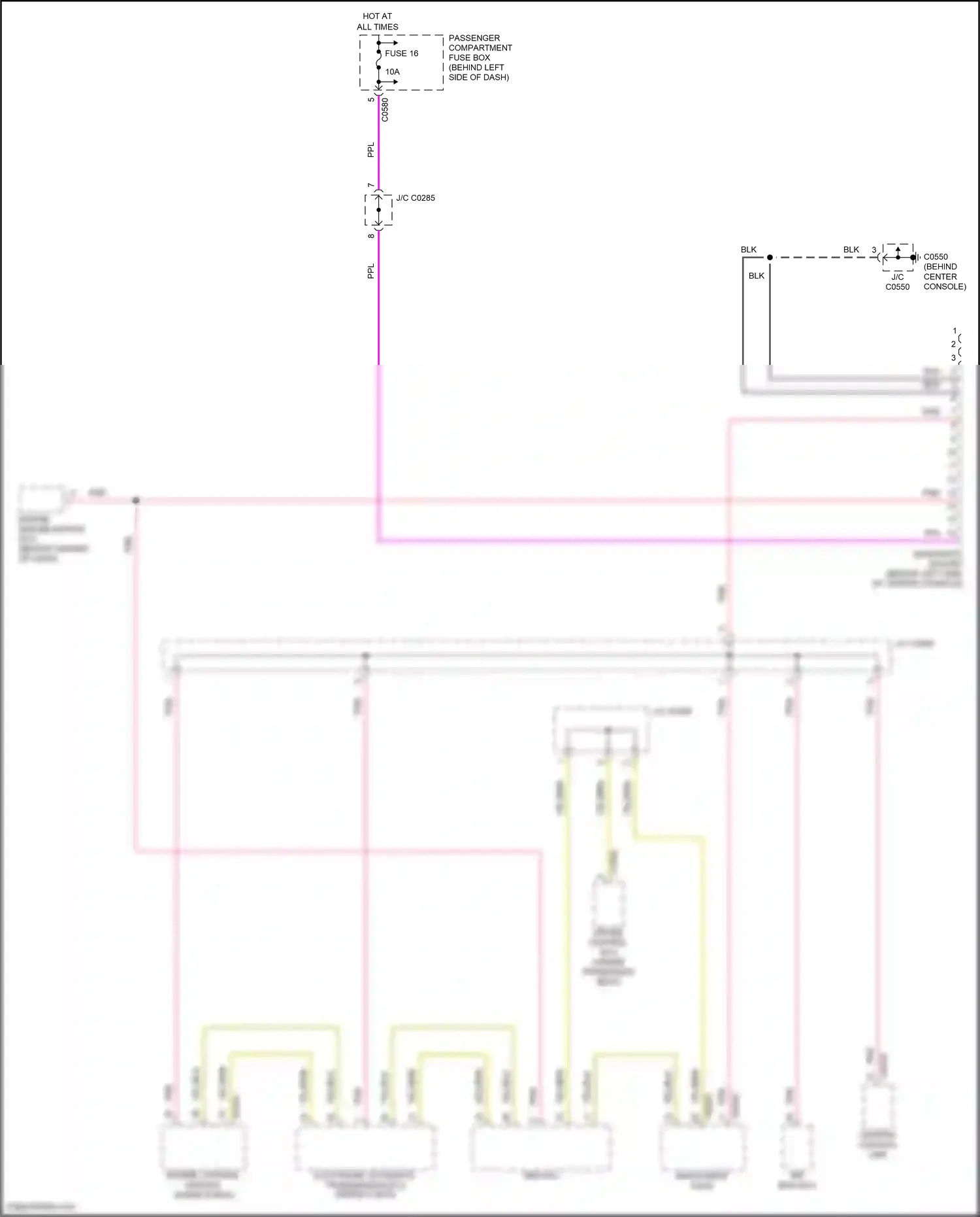 Wiring diagram engine control module for Land Rover Freelander L314 (2003-2006) (12 of 15)